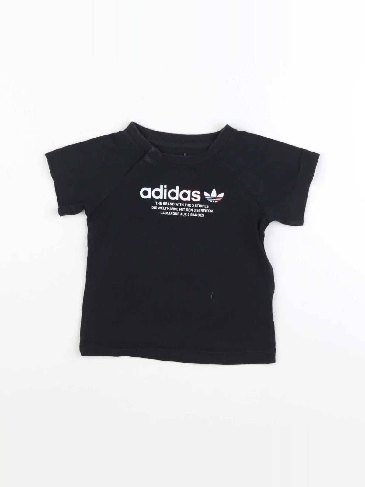 Adidas - tee-shirt noir - 6/9 mois