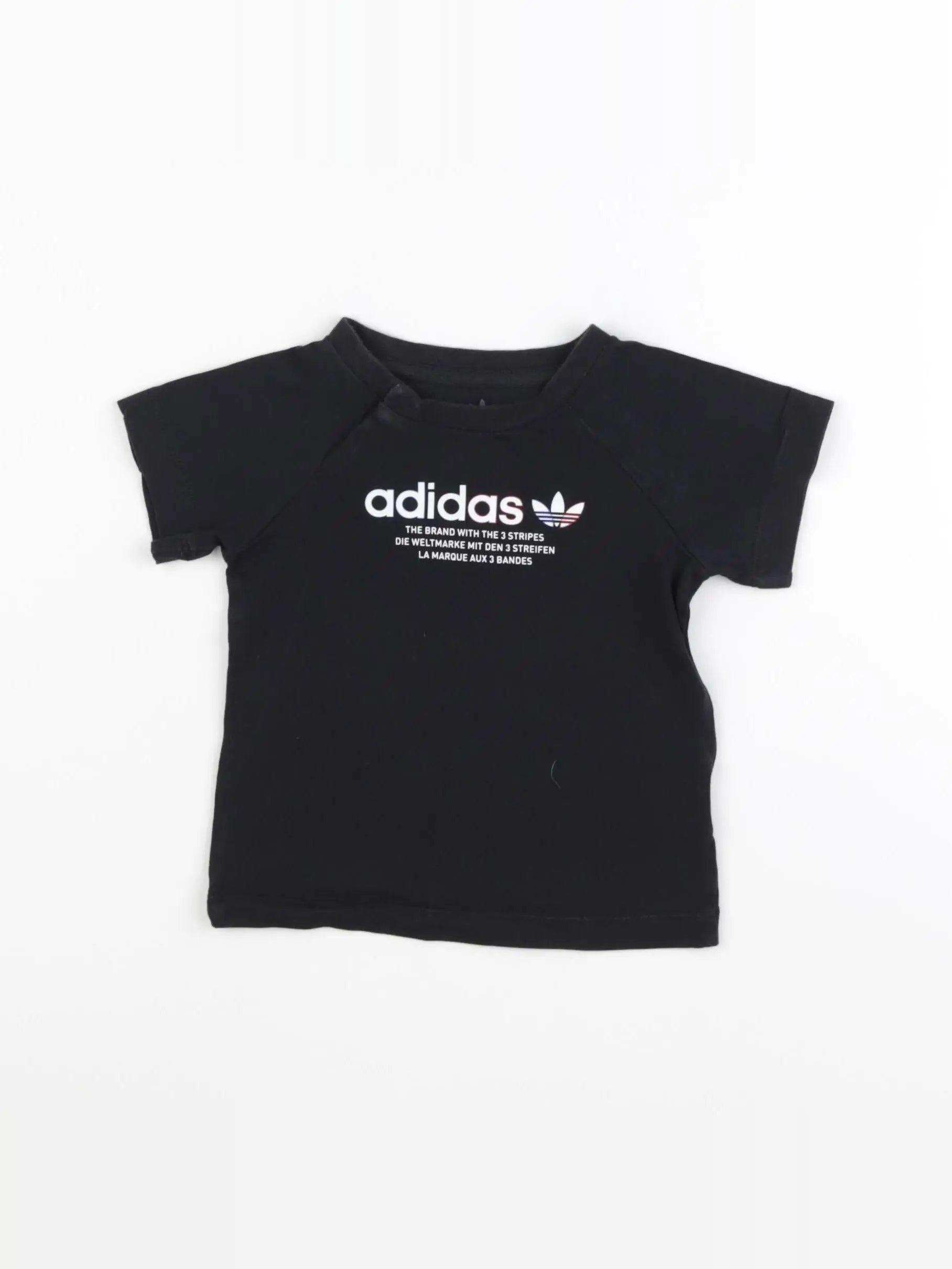 Adidas - tee-shirt noir - 6/9 mois