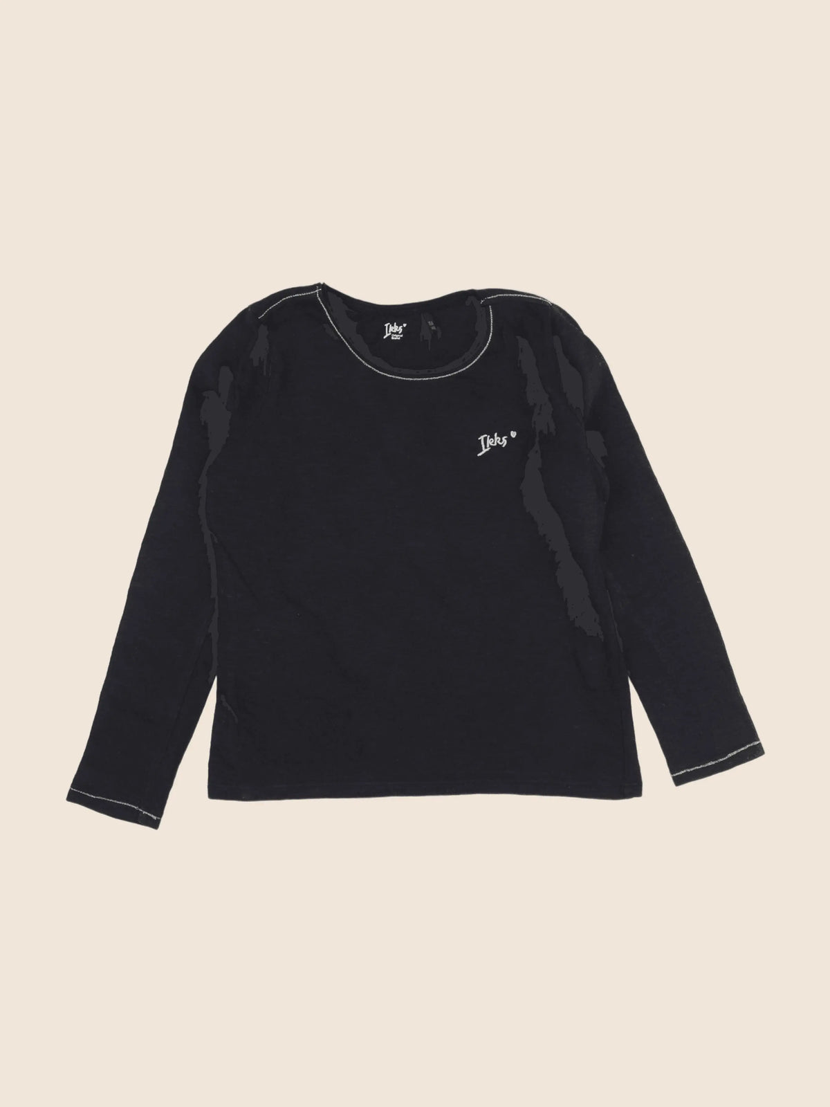 IKKS - tee-shirt noir, or - 10 ans