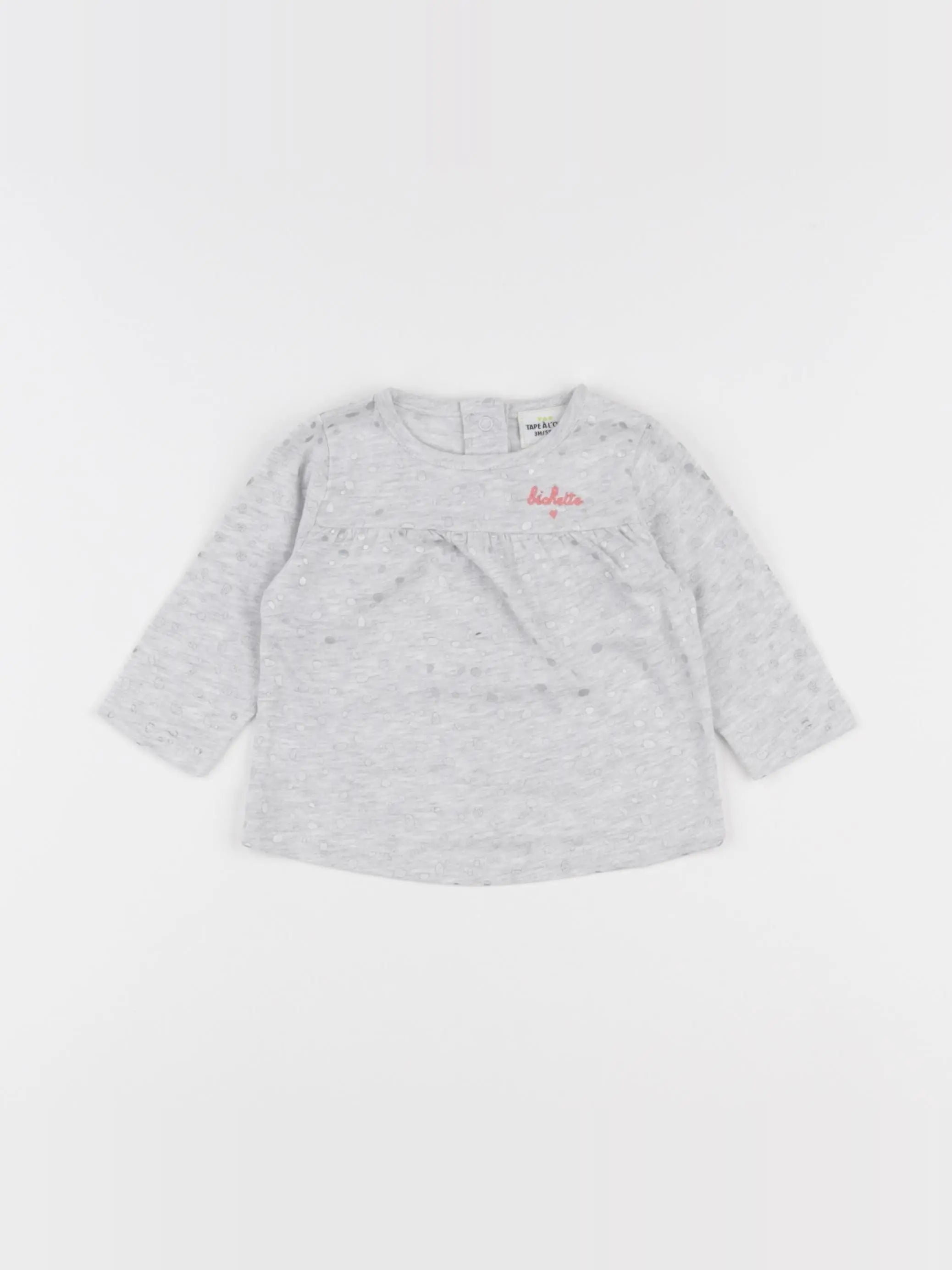 Tape à l'oeil - tee-shirt gris - 3 mois