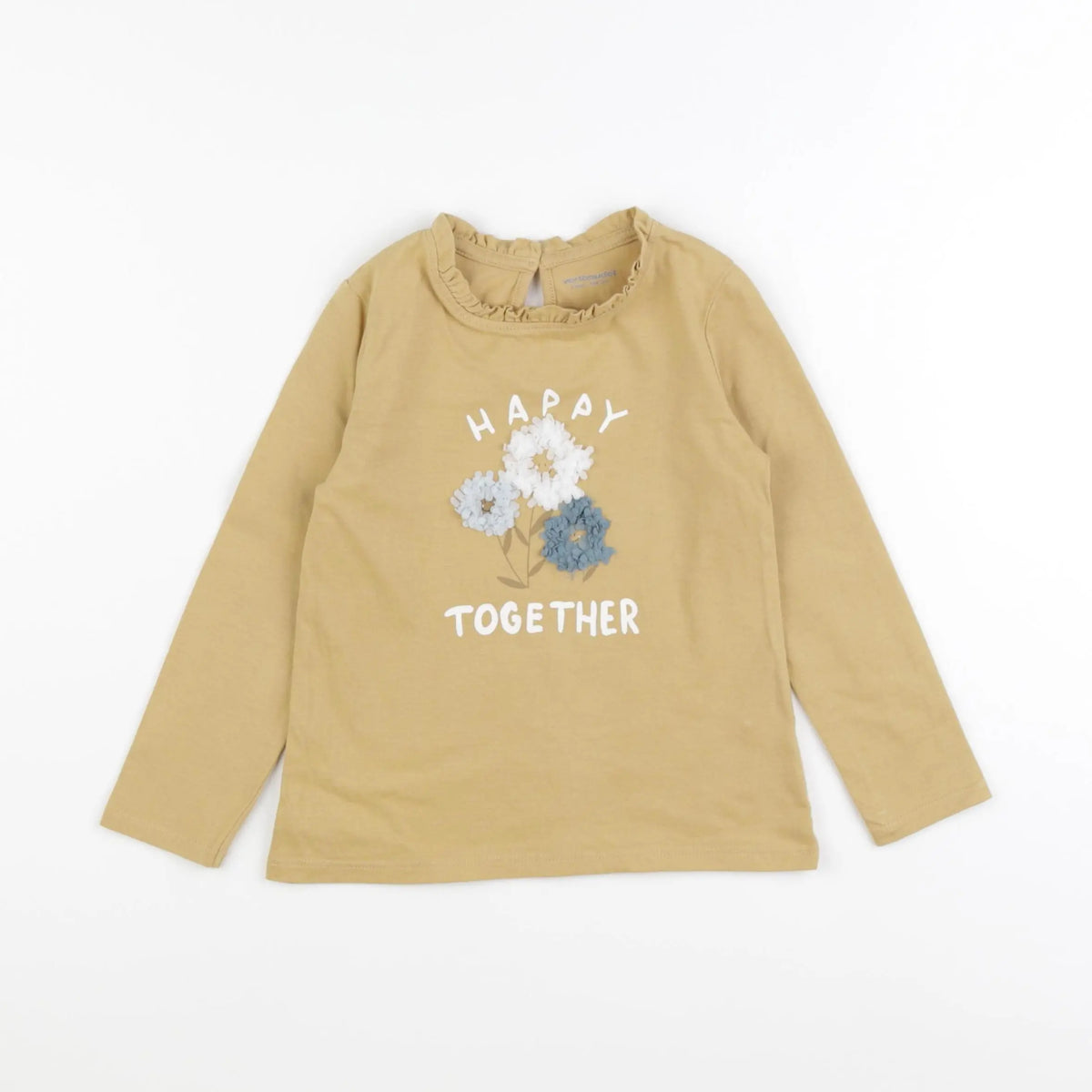 Vertbaudet - tee-shirt jaune - 4 ans