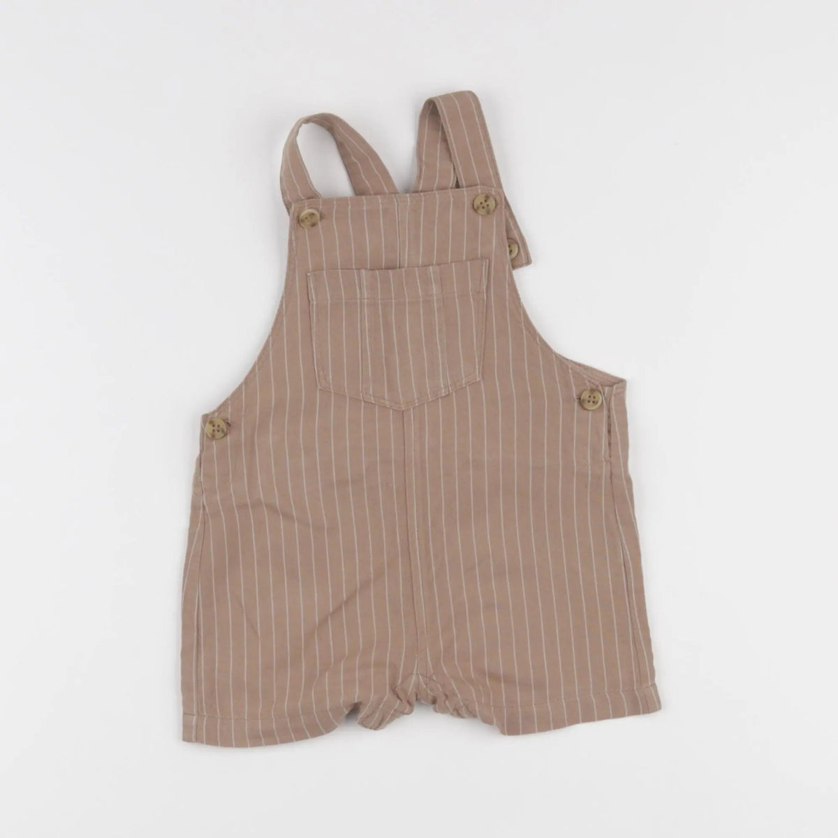 Vertbaudet - salopette marron - 6 mois