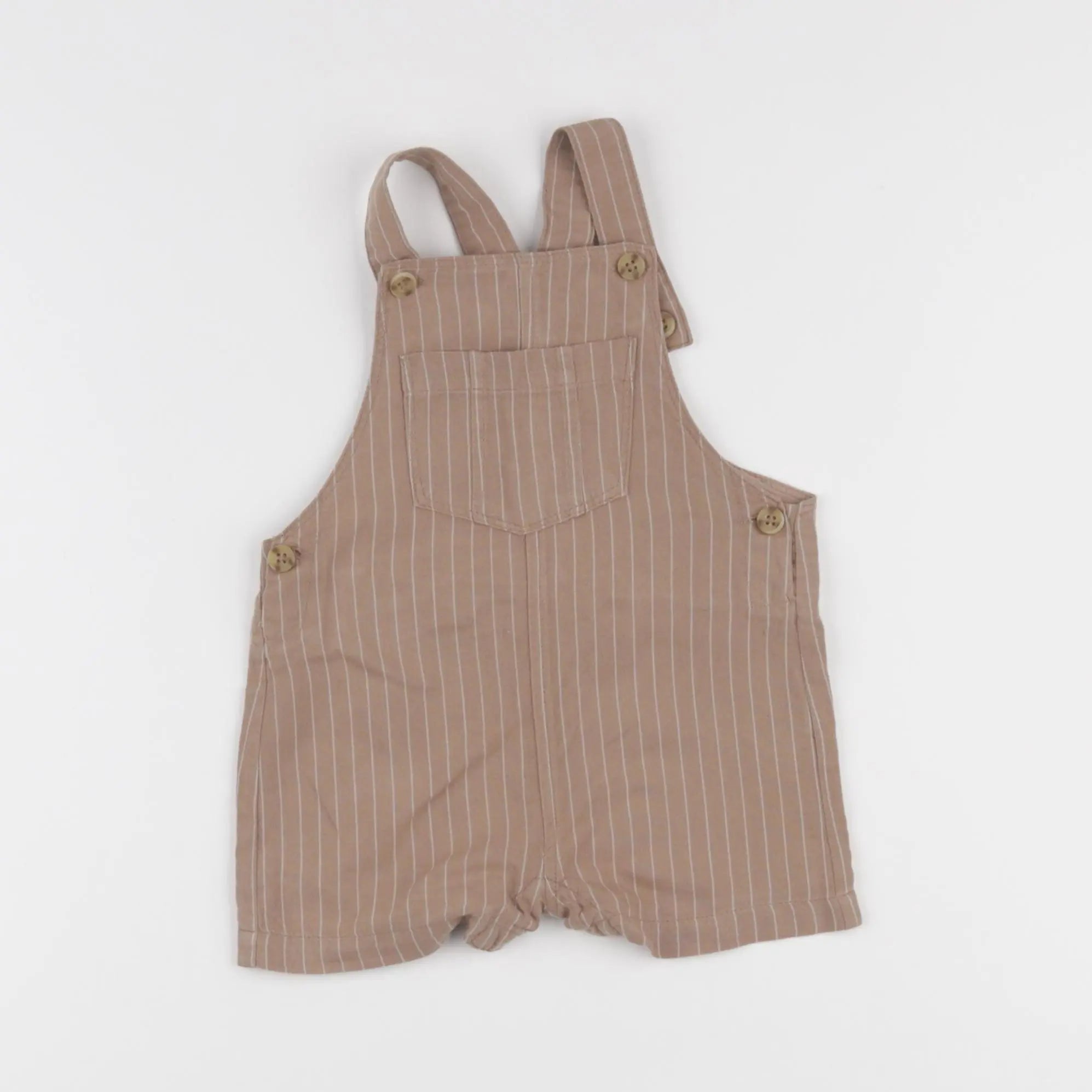 Vertbaudet - salopette marron - 6 mois