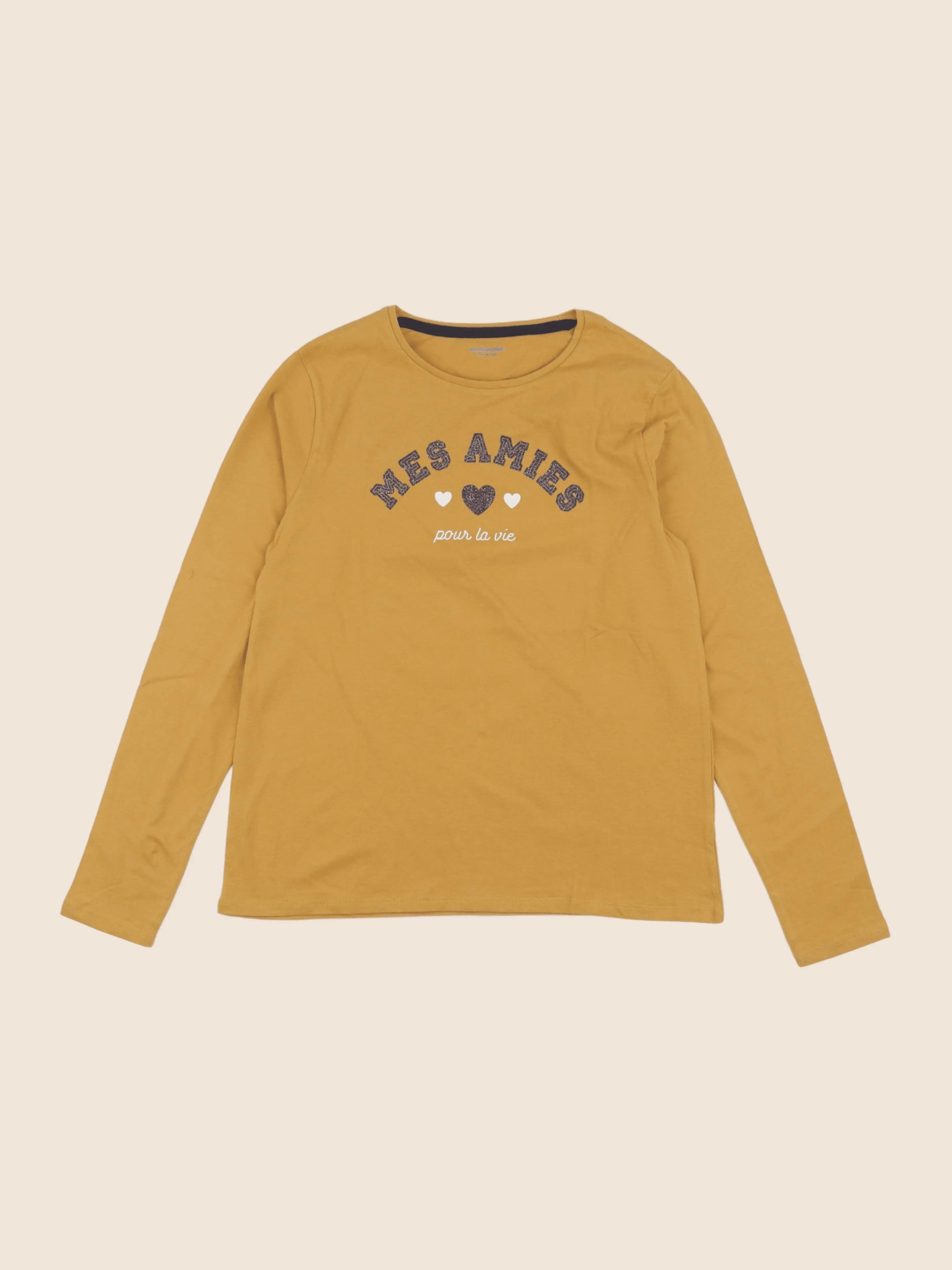 Vertbaudet - tee-shirt orange - 12 ans