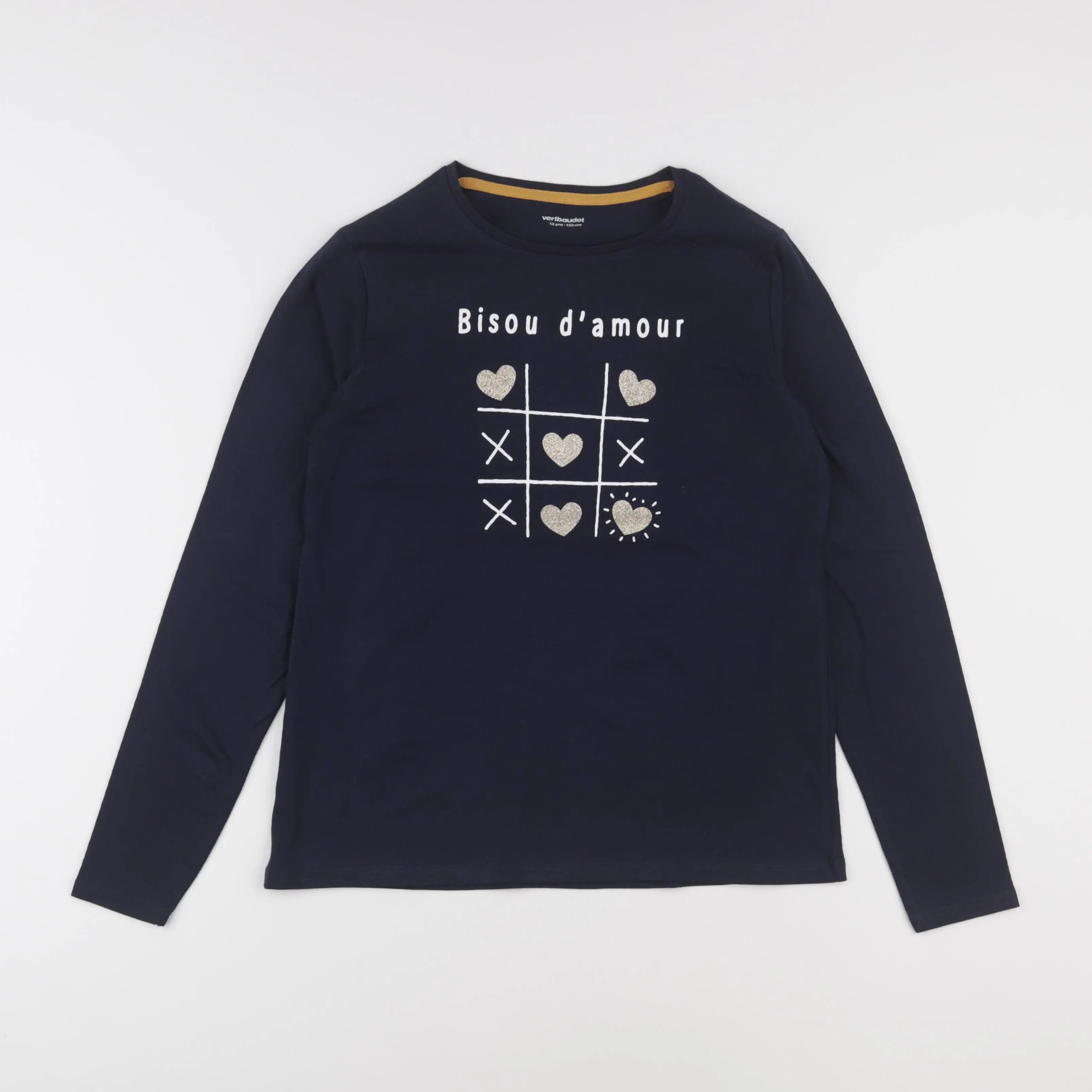 Vertbaudet - tee-shirt bleu - 12 ans