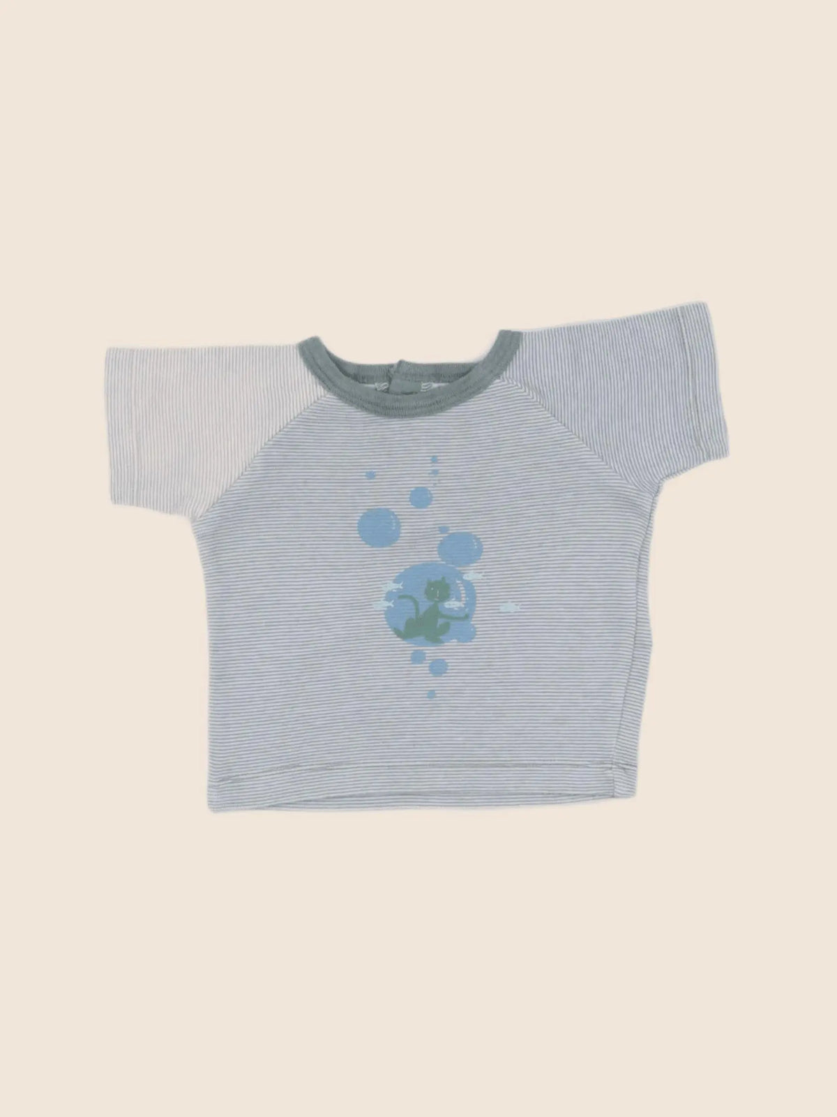 Petit Bateau - tee-shirt bleu - 3 mois