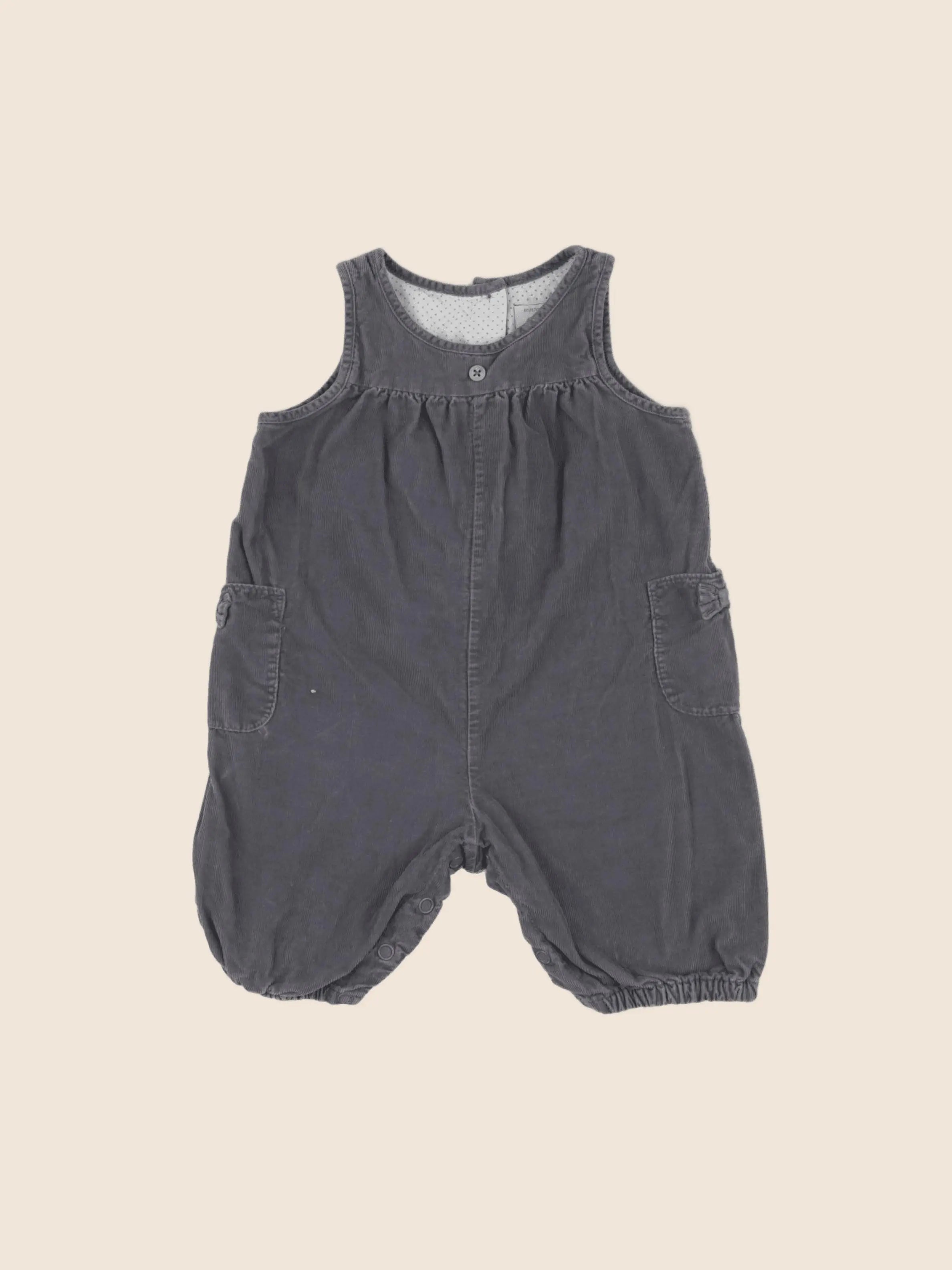 Petit Bateau - combinaison gris - 6 mois