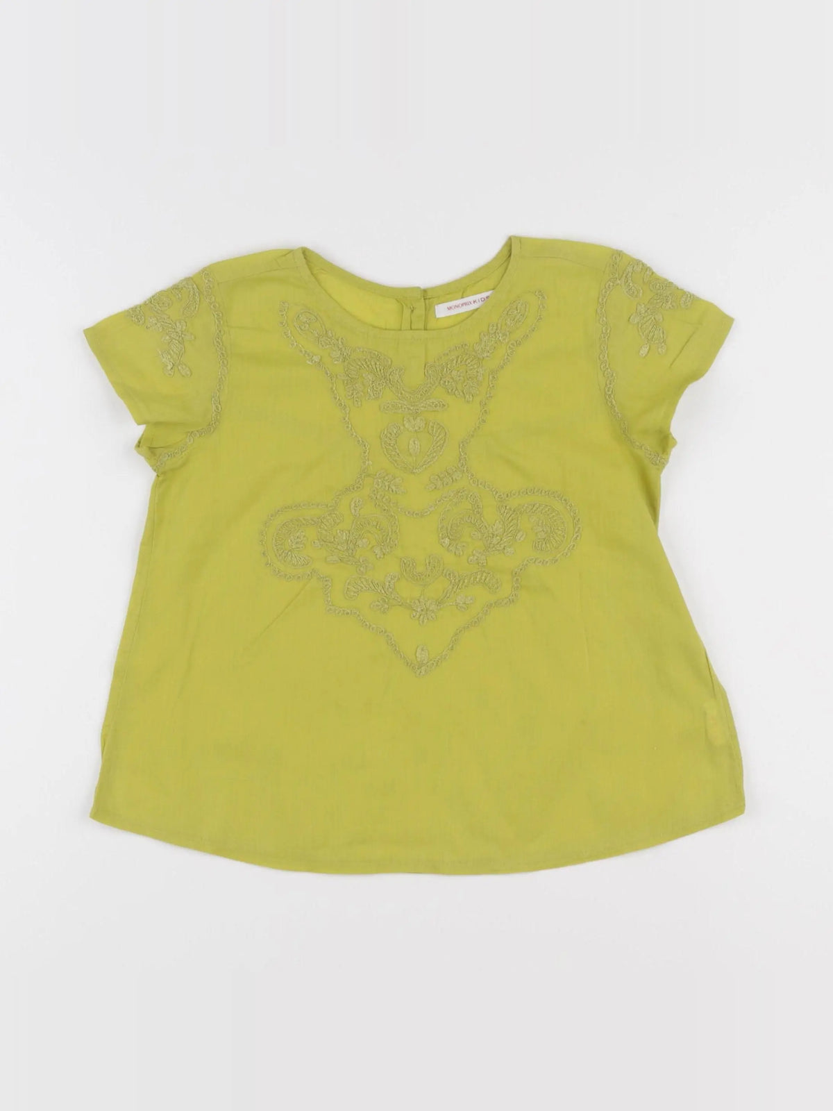 Monoprix - blouse vert - 4 ans