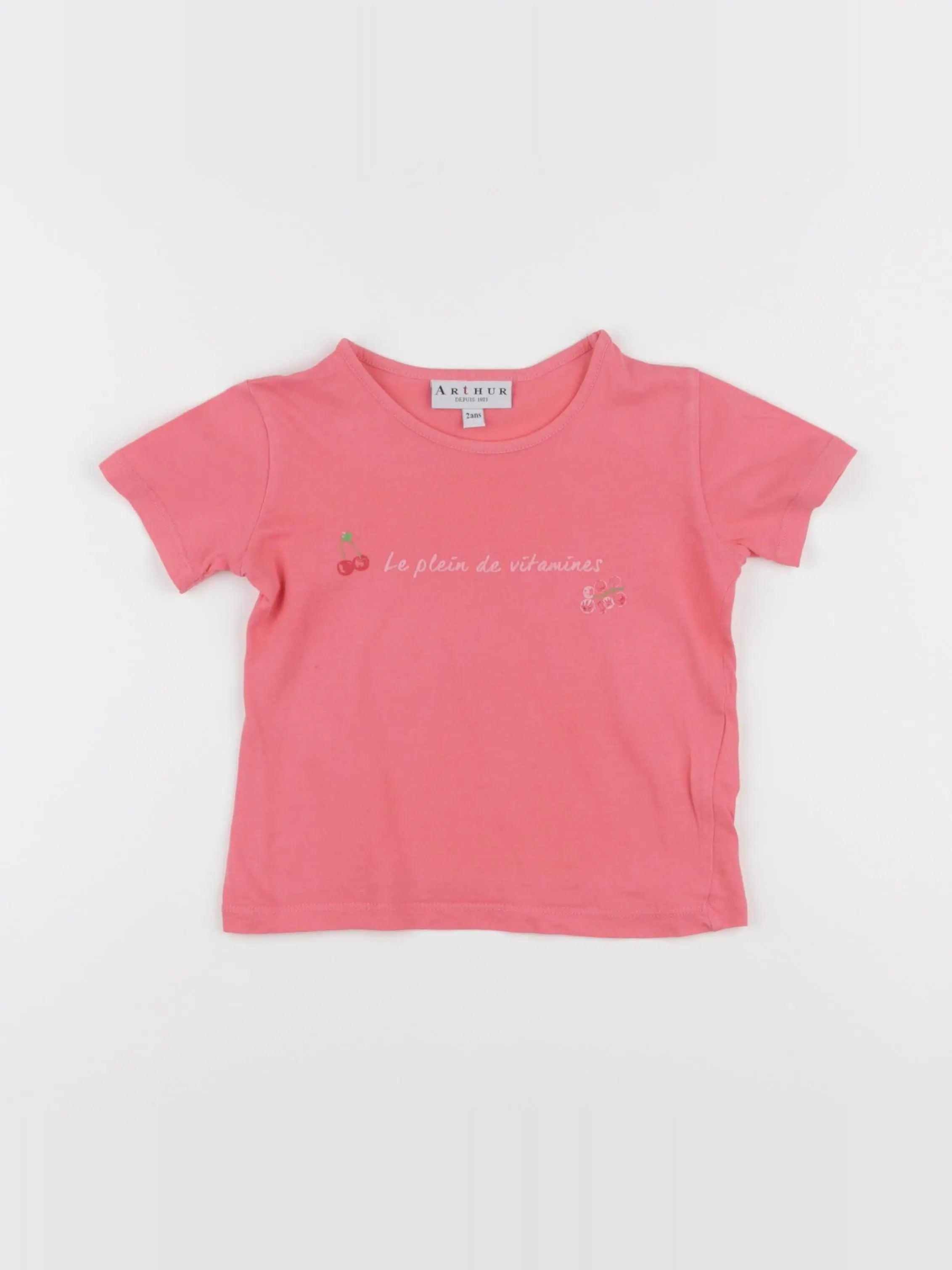 Arthur - tee-shirt rose - 2 ans