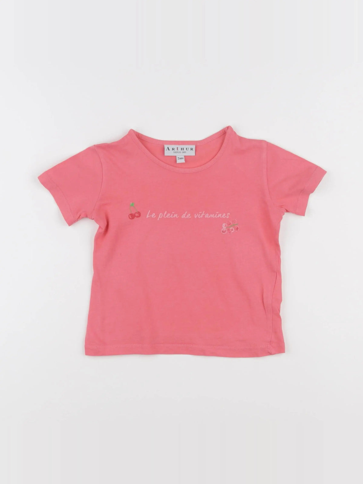 Arthur - tee-shirt rose - 2 ans