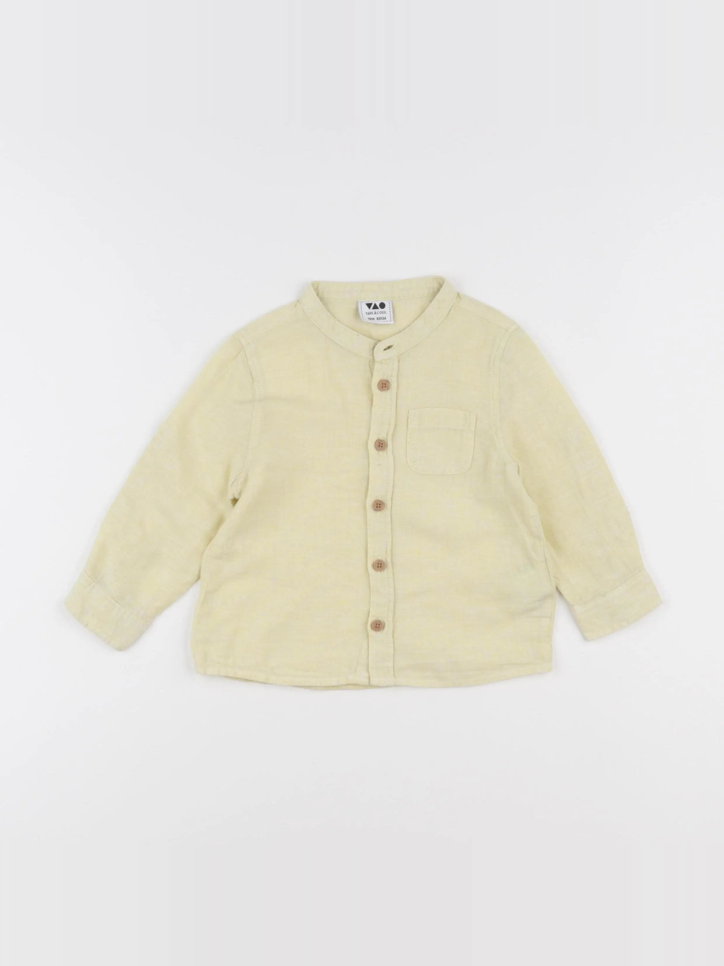Tape à l'oeil - chemise jaune - 18 mois