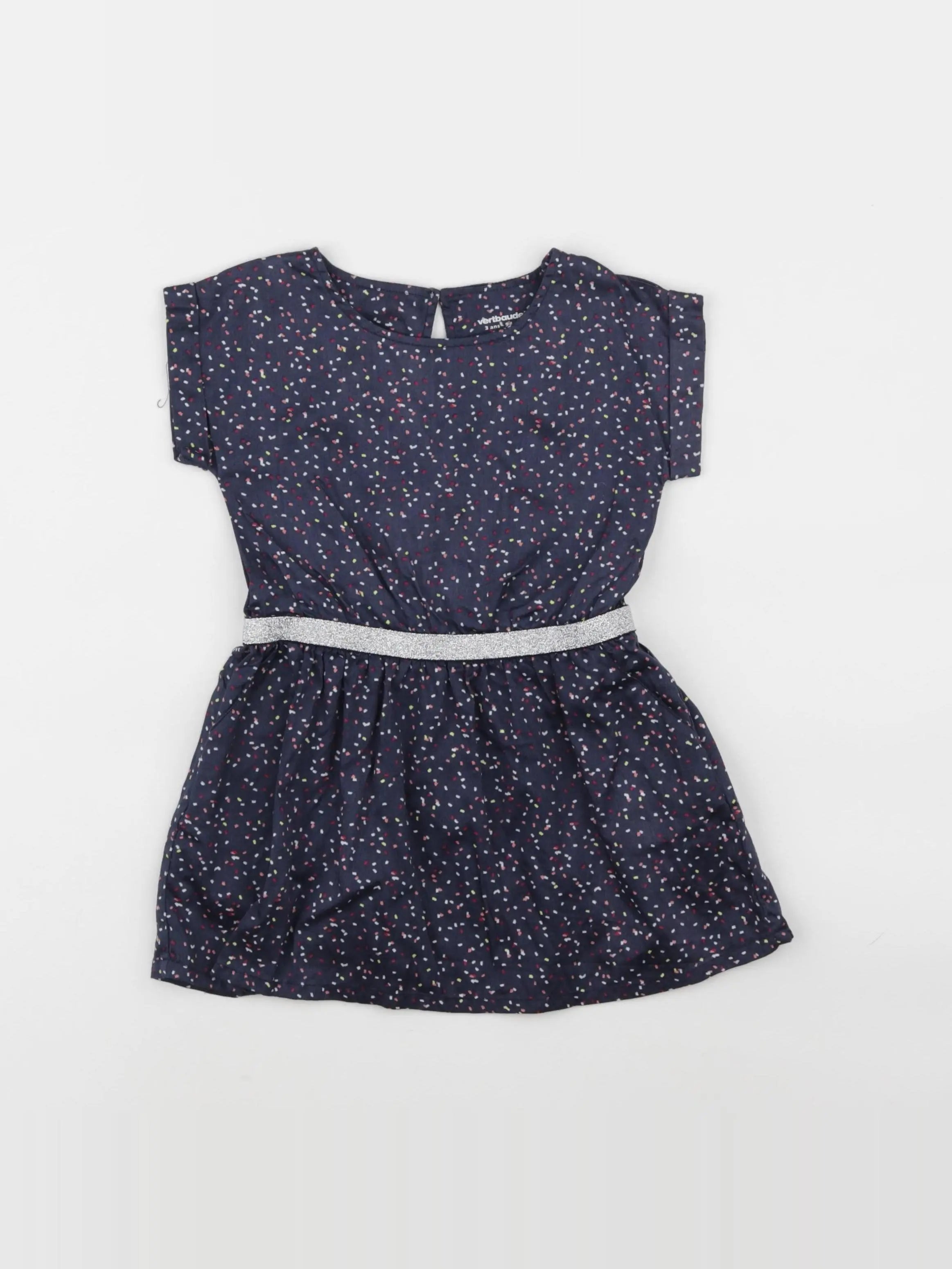 Vertbaudet - robe multicolore - 3 ans