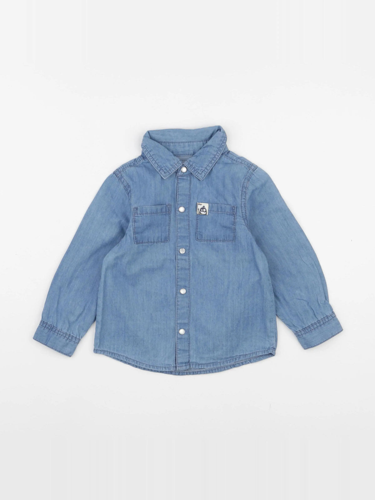 La Redoute - blouse bleu - 24 mois