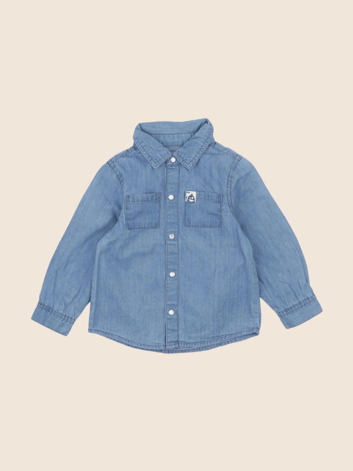 La Redoute - blouse bleu - 24 mois