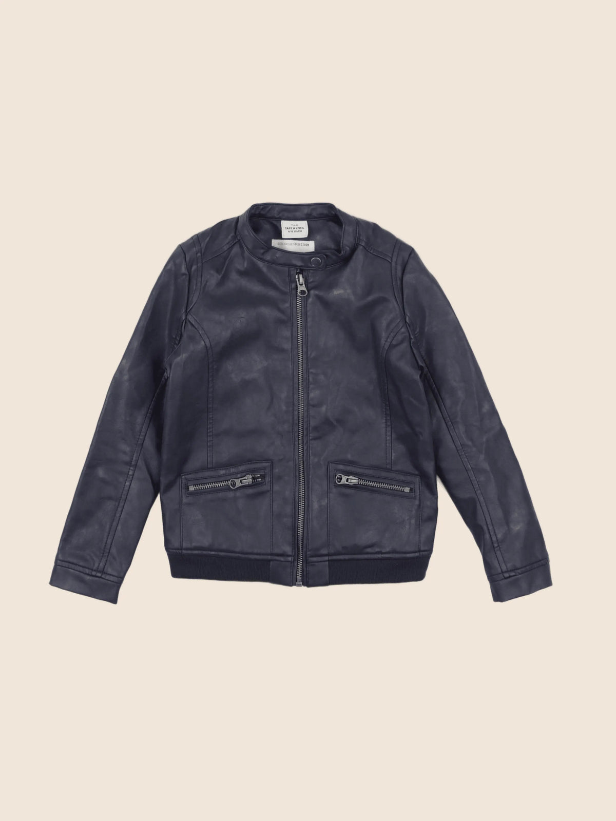 Tape à l'oeil - veste simili cuir noir - 6 ans