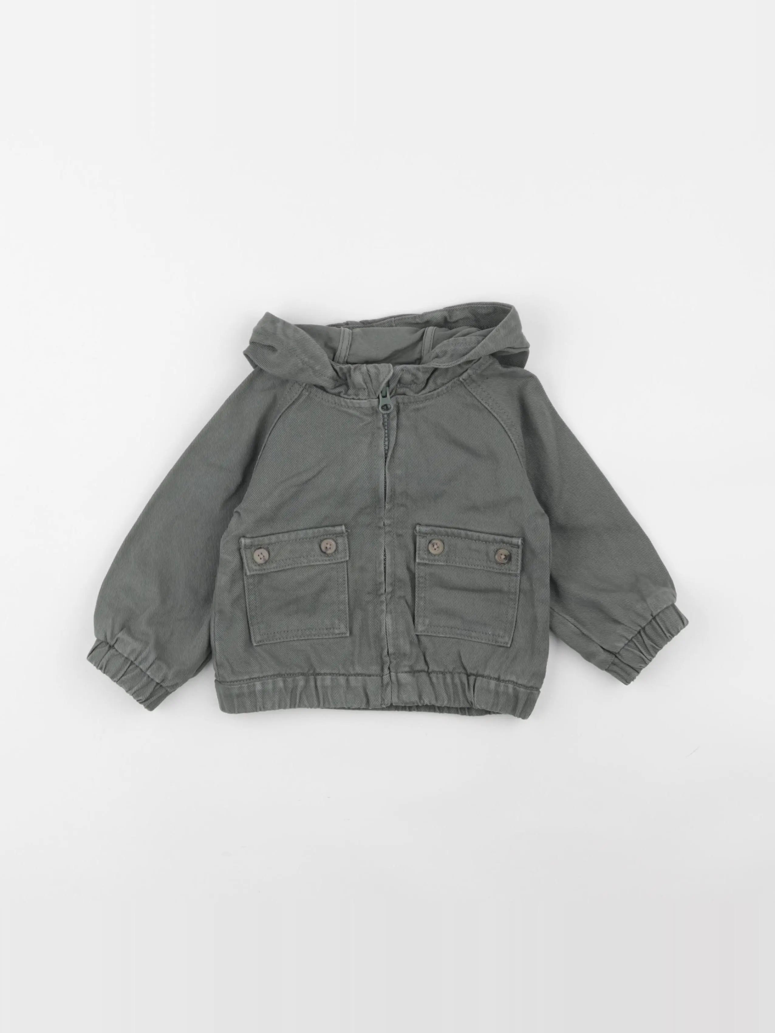 Vertbaudet - veste vert - 12 mois