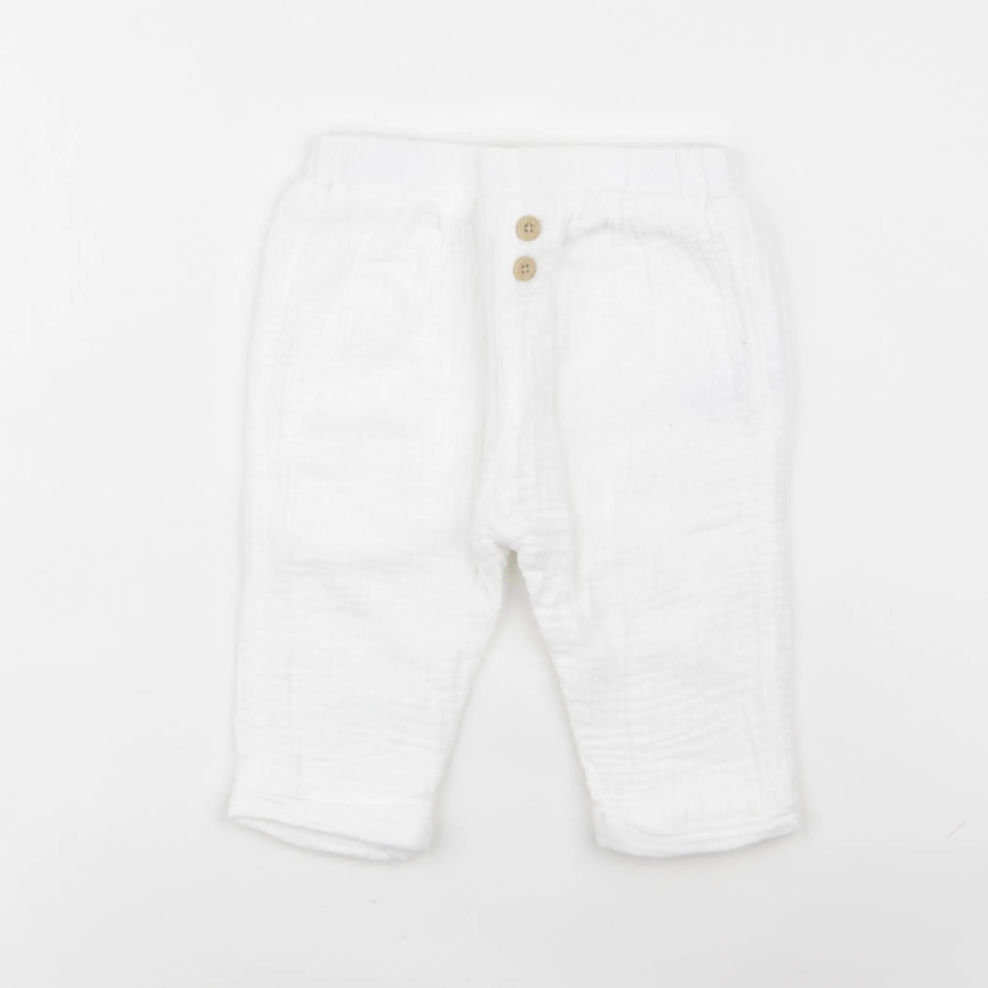 Vertbaudet - pantalon blanc - 12 mois