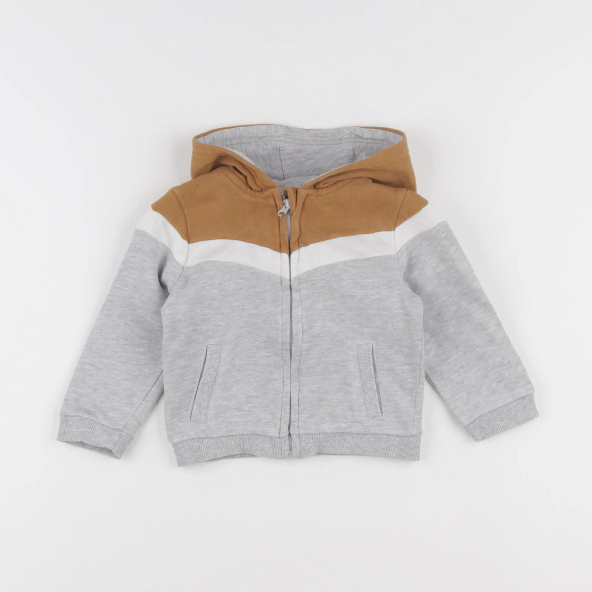 Vertbaudet - sweat gris - 12 mois