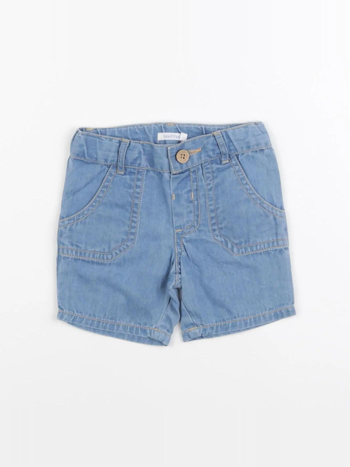 Boutchou - short bleu - 6 mois