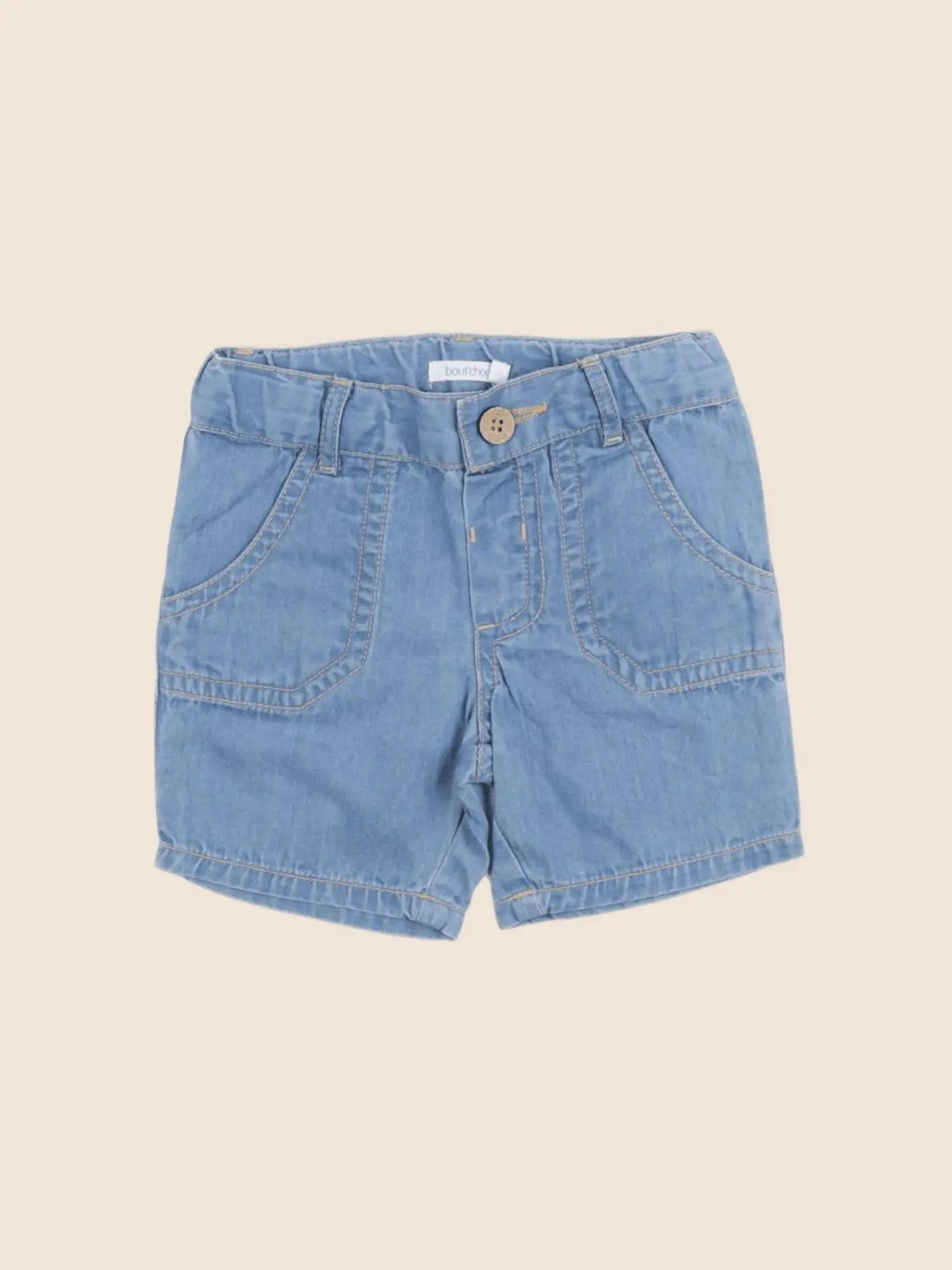 Boutchou - short bleu - 6 mois