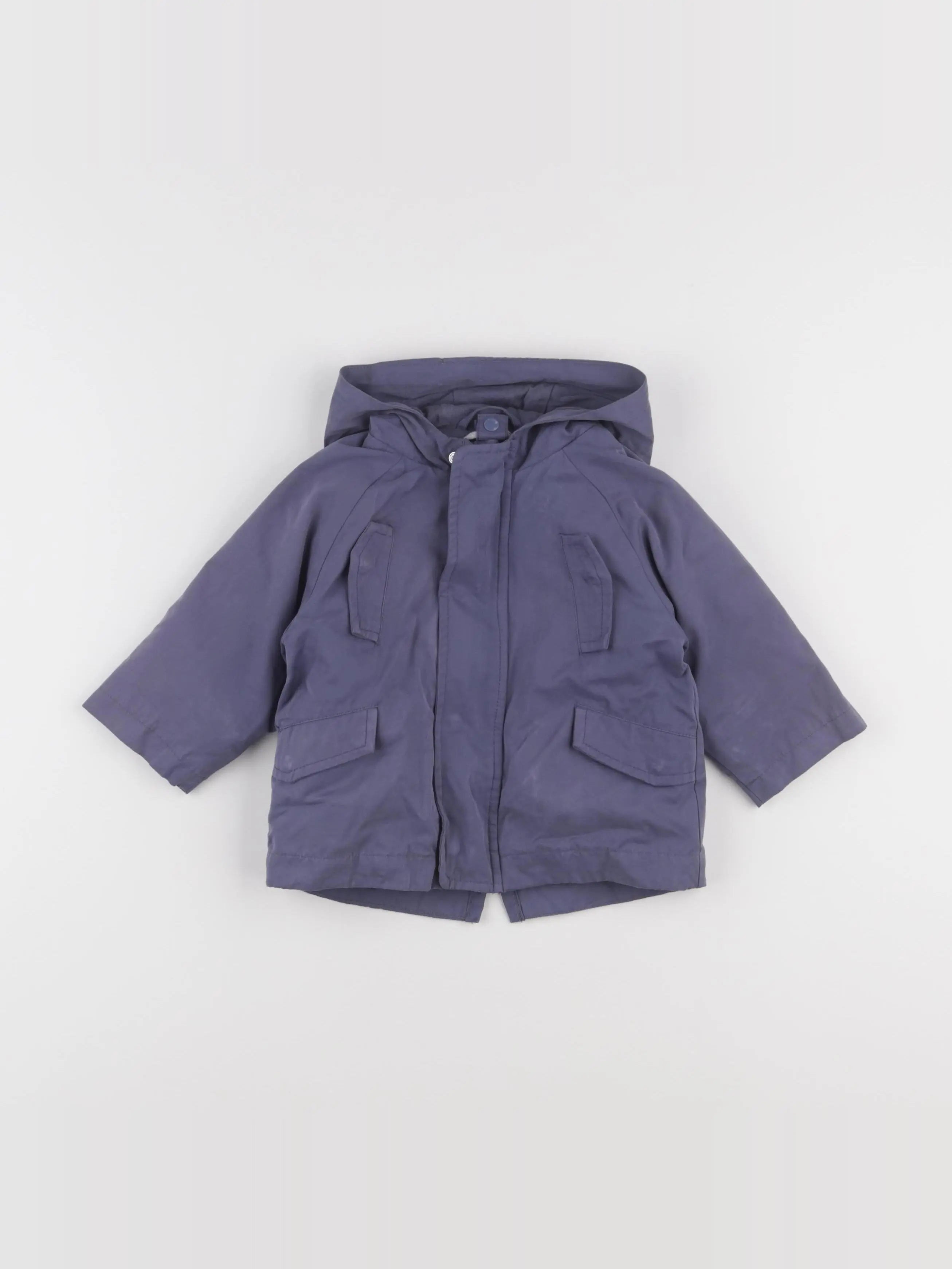 Vertbaudet - manteau bleu - 9 mois