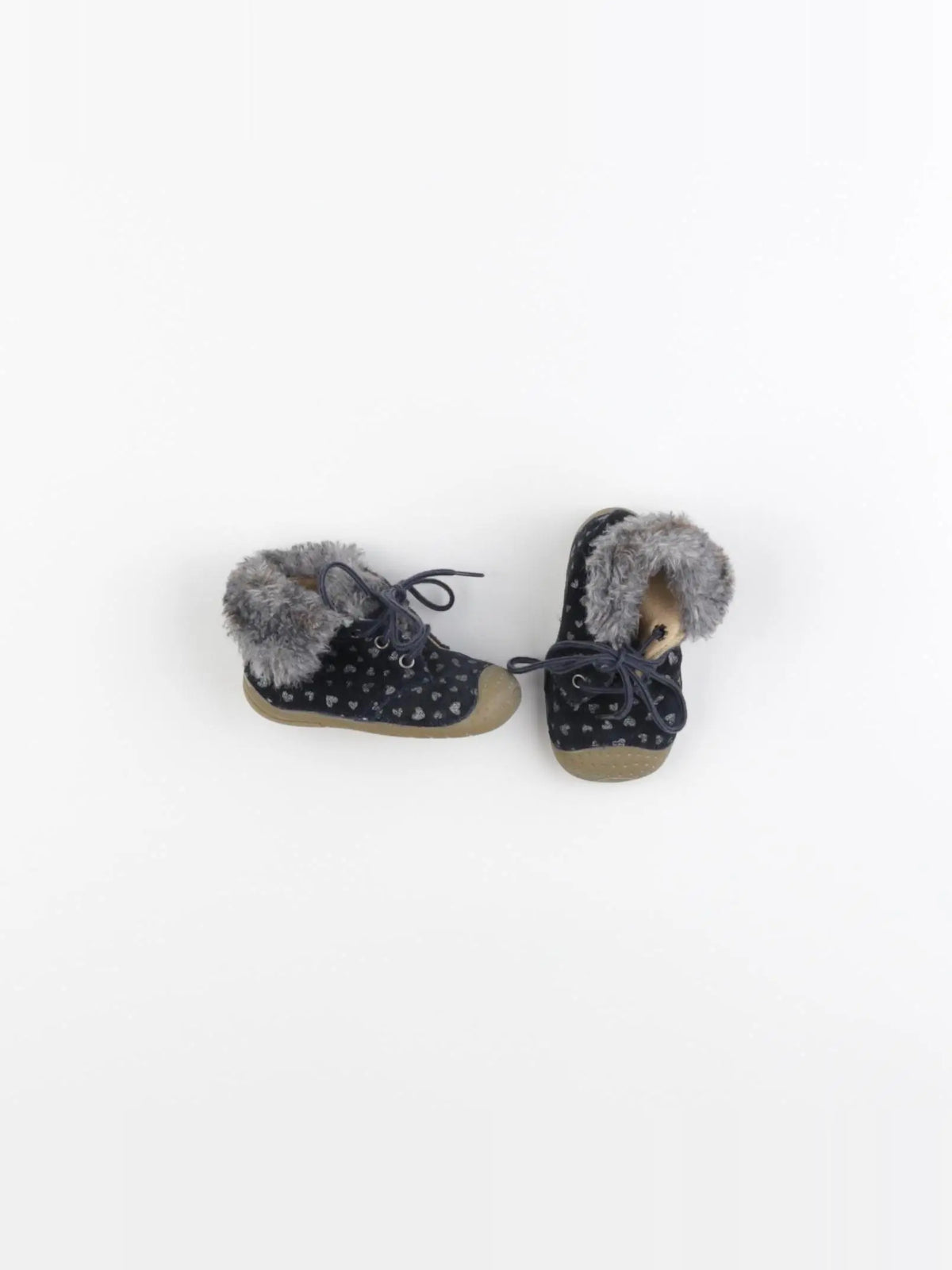 Babybotte - chaussons bleu, argent - pointure 19/20