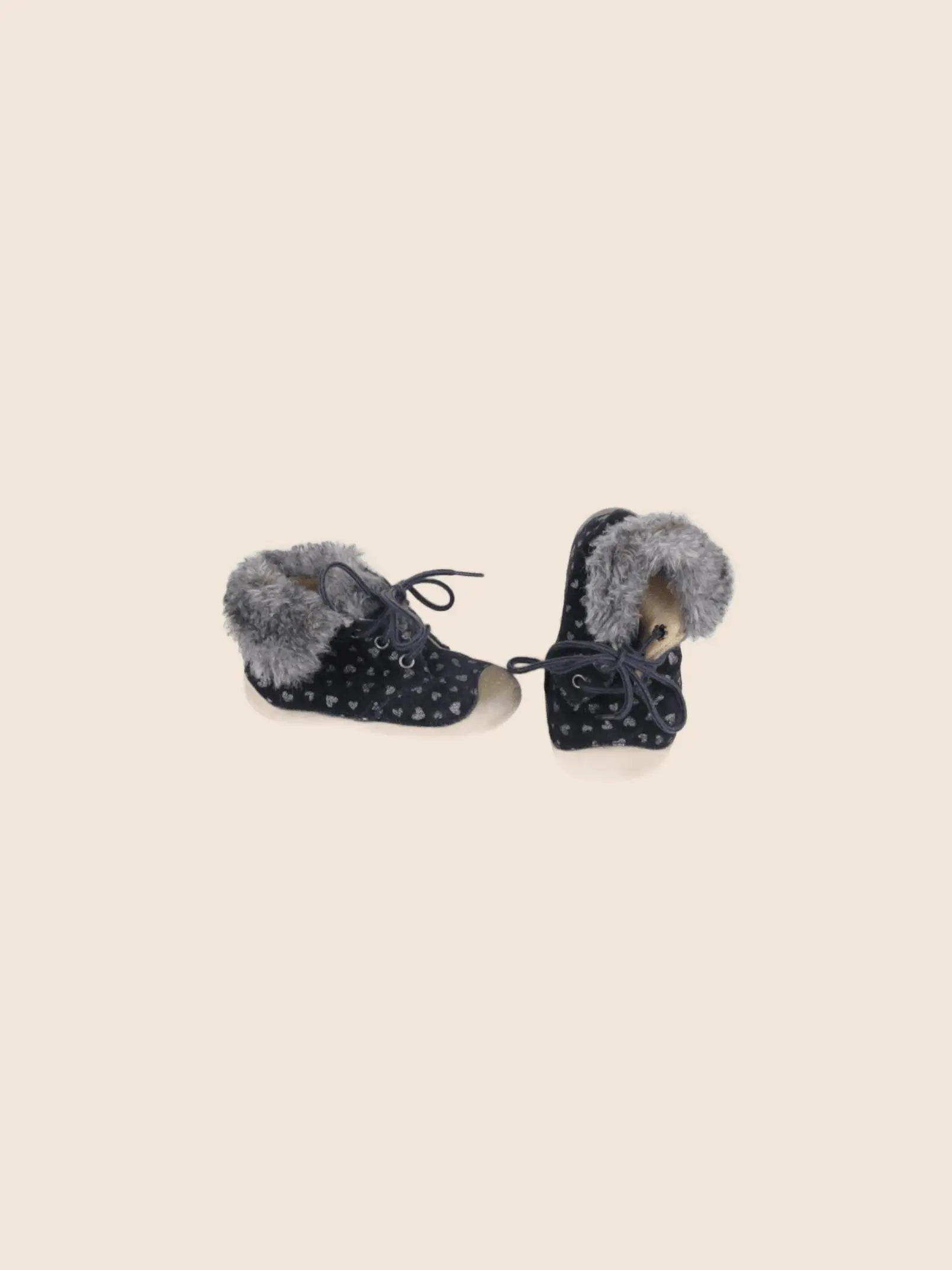 Babybotte - chaussons bleu, argent - pointure 19/20