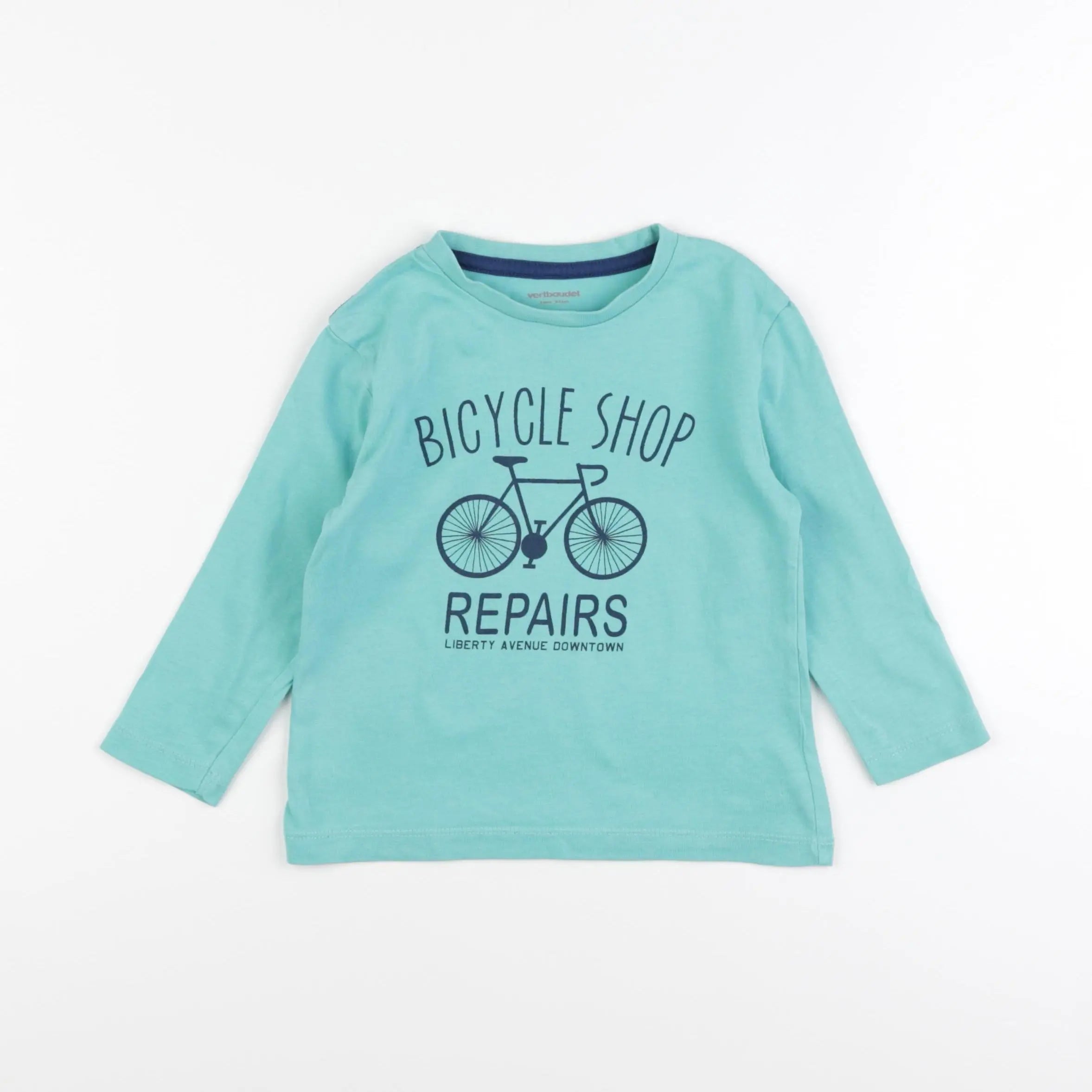 Vertbaudet - tee-shirt vert - 3 ans