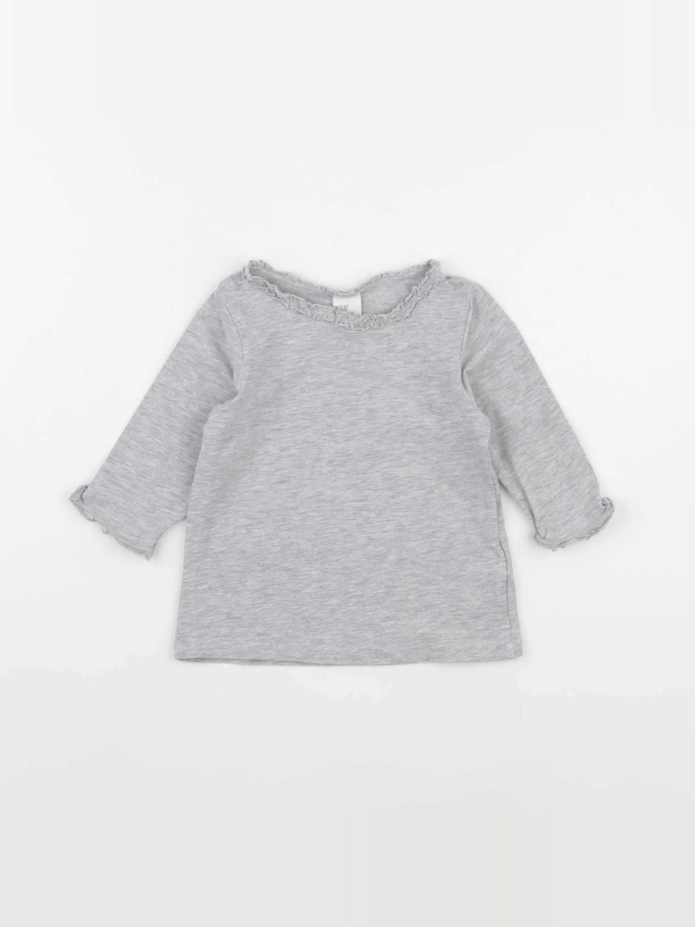 H&M - tee-shirt gris - 6/9 mois