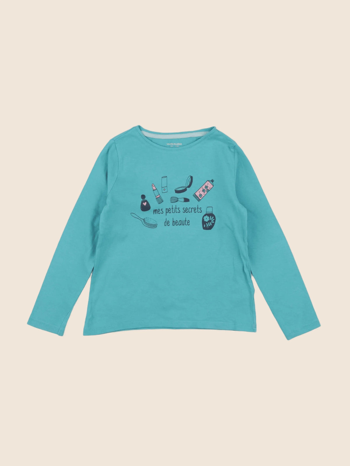 Vertbaudet - tee-shirt bleu - 6 ans