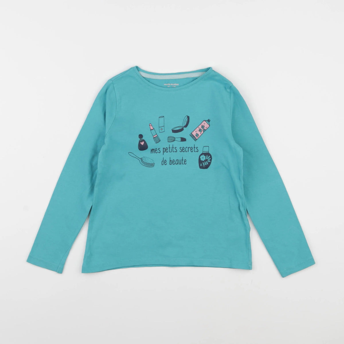 Vertbaudet - tee-shirt bleu - 6 ans