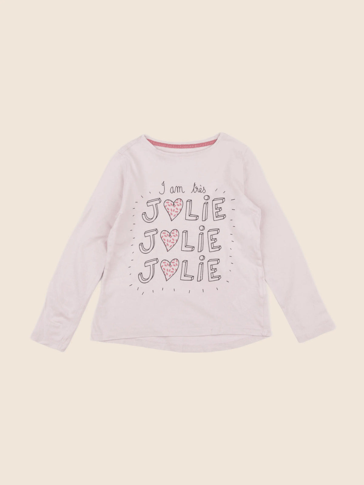 Vertbaudet - tee-shirt rose - 6 ans