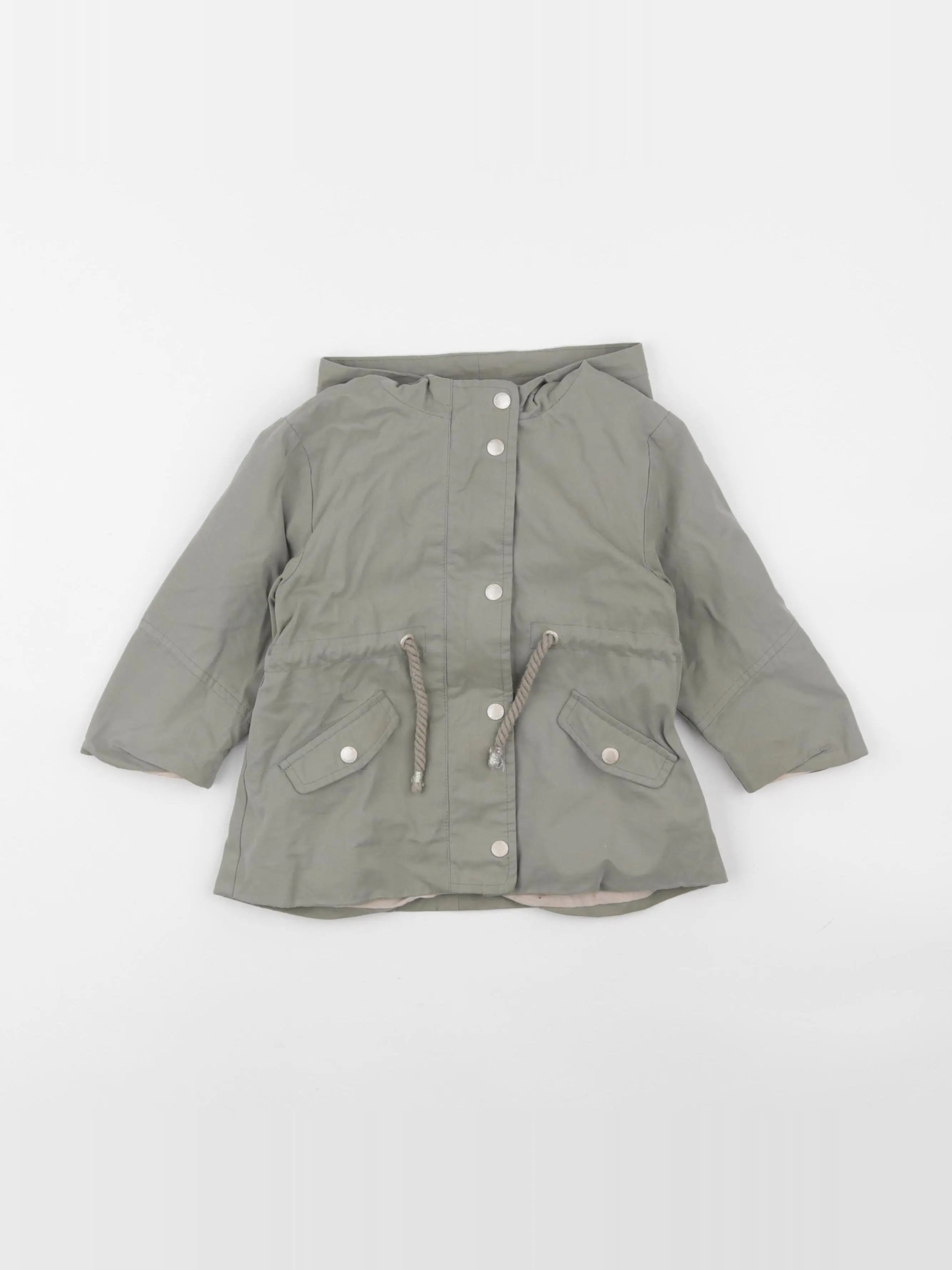 Vertbaudet - manteau vert - 2 ans