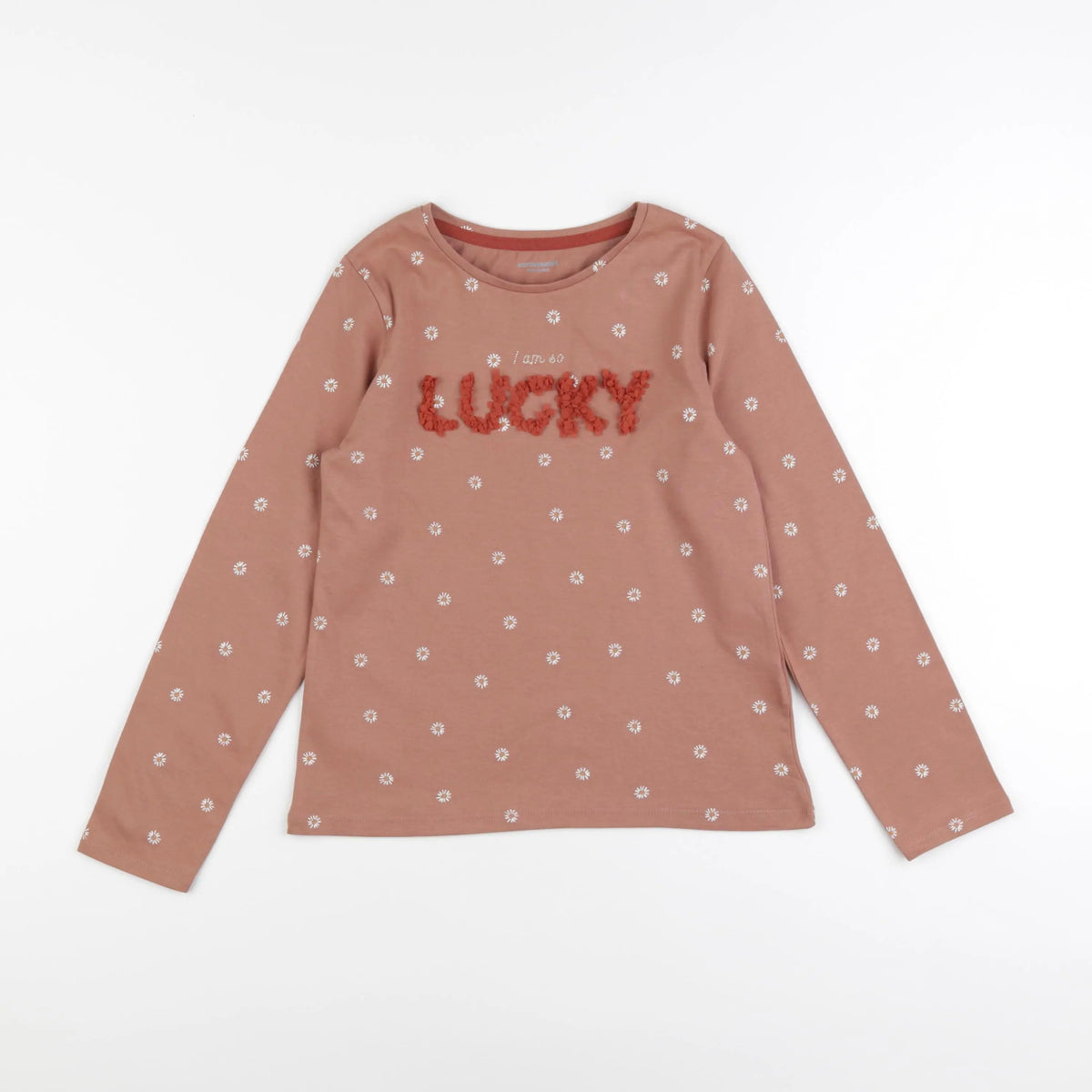 Vertbaudet - tee-shirt marron - 8 ans