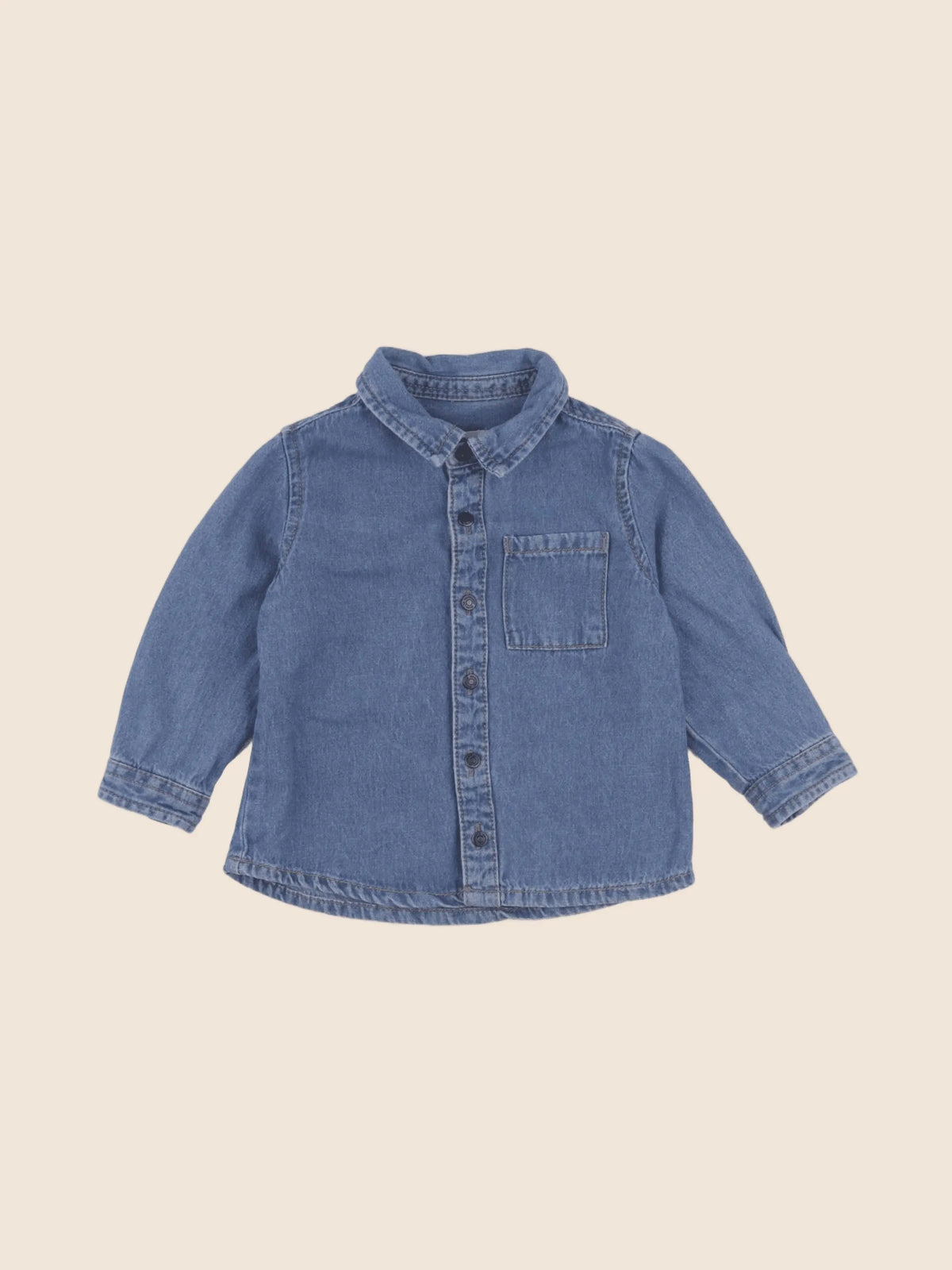 Vertbaudet - chemise bleu - 12/18 mois