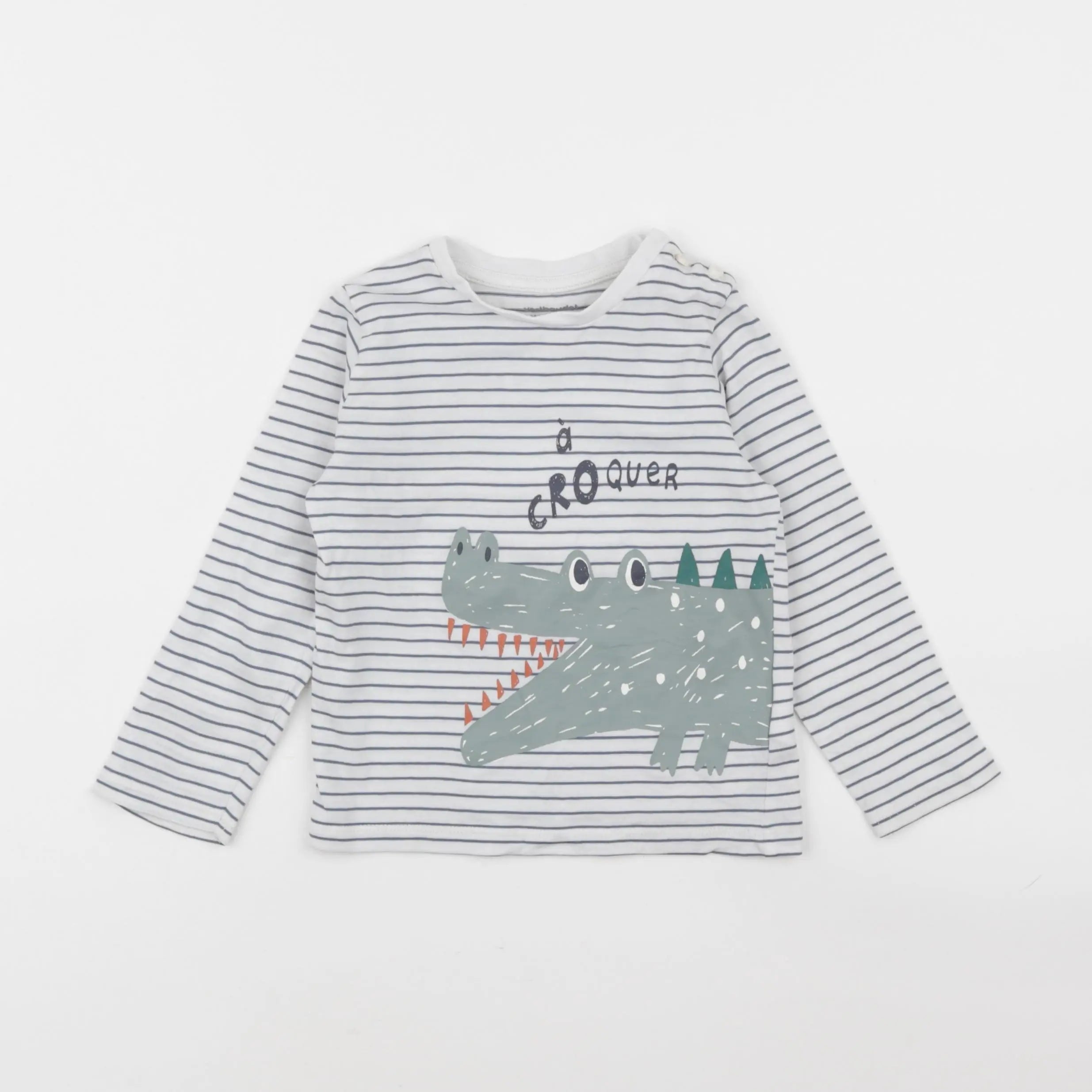 Vertbaudet - tee-shirt bleu - 24 mois