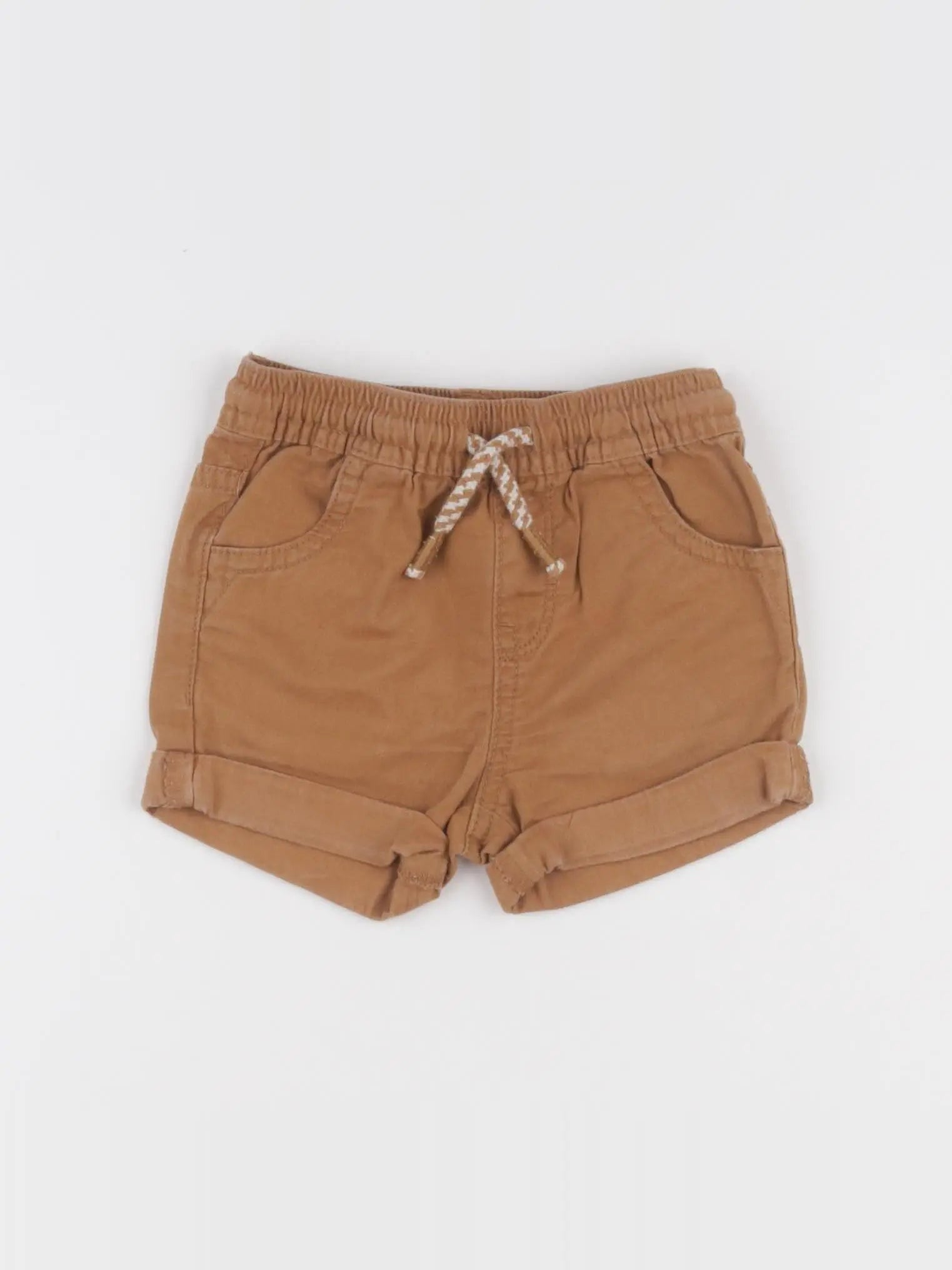 Vertbaudet - short marron - 12 mois