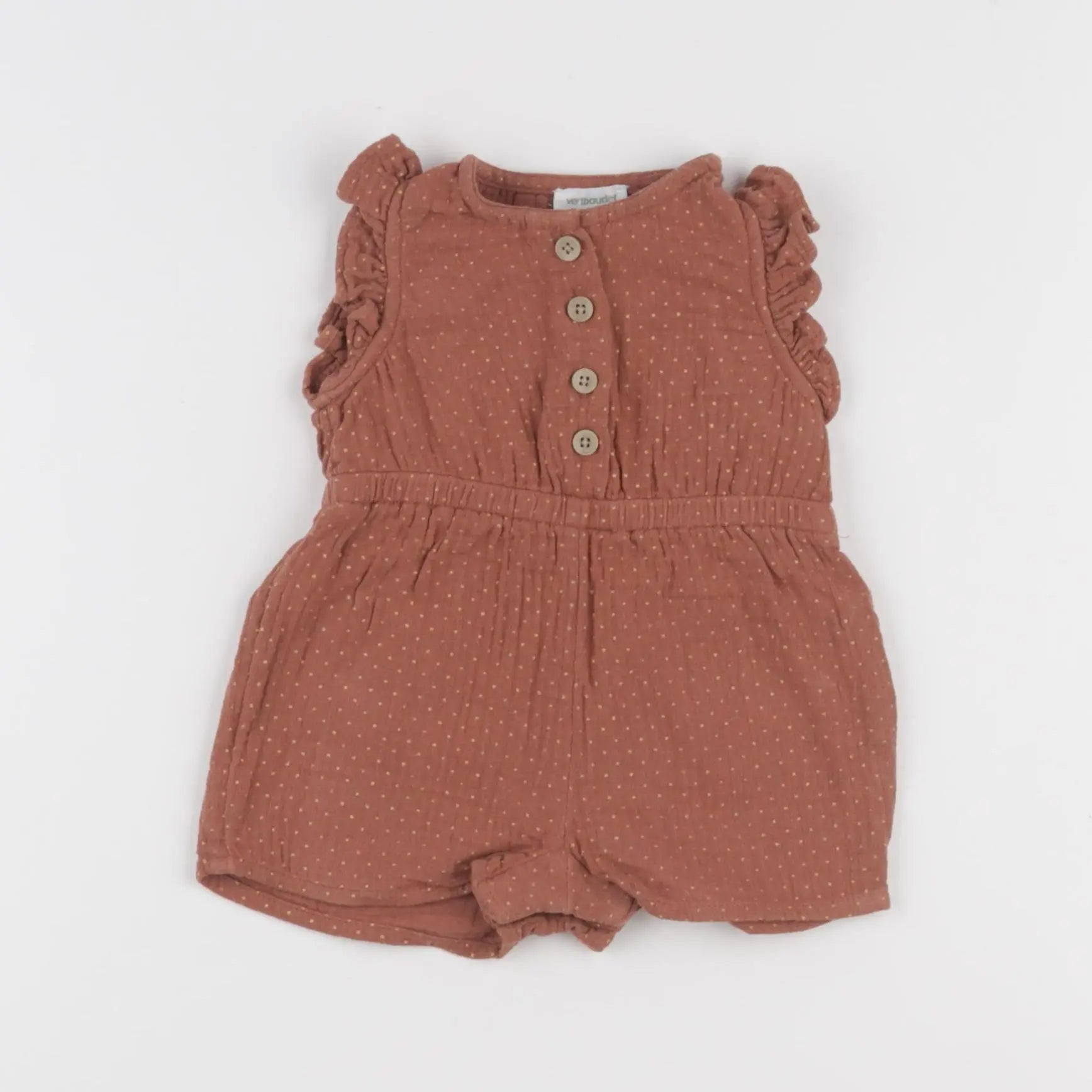 Vertbaudet - combinaison marron - 3 mois