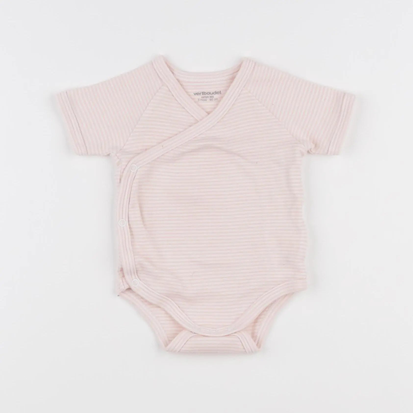 Vertbaudet - body rose - 3 mois