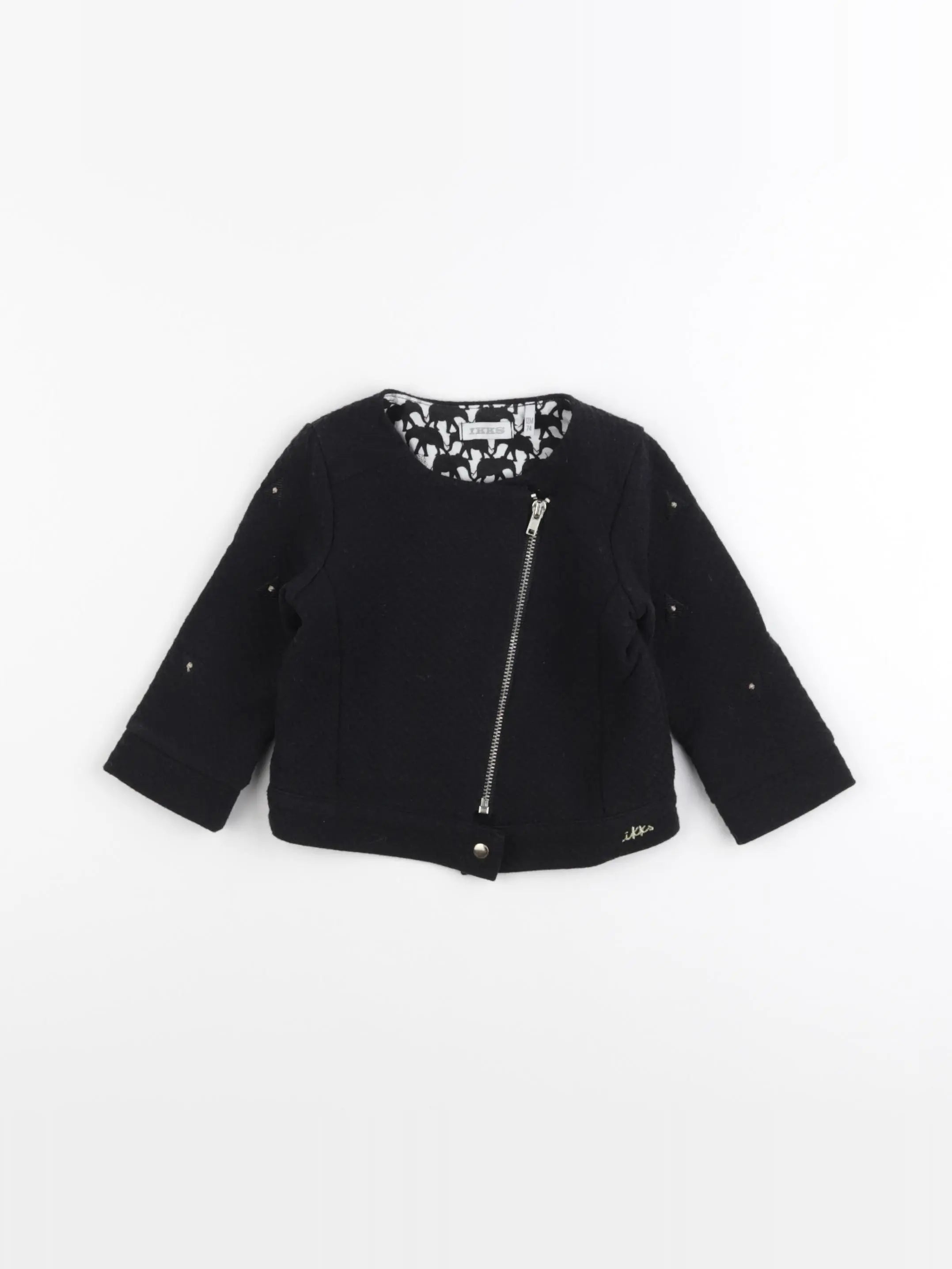 IKKS - sweat noir - 12 mois