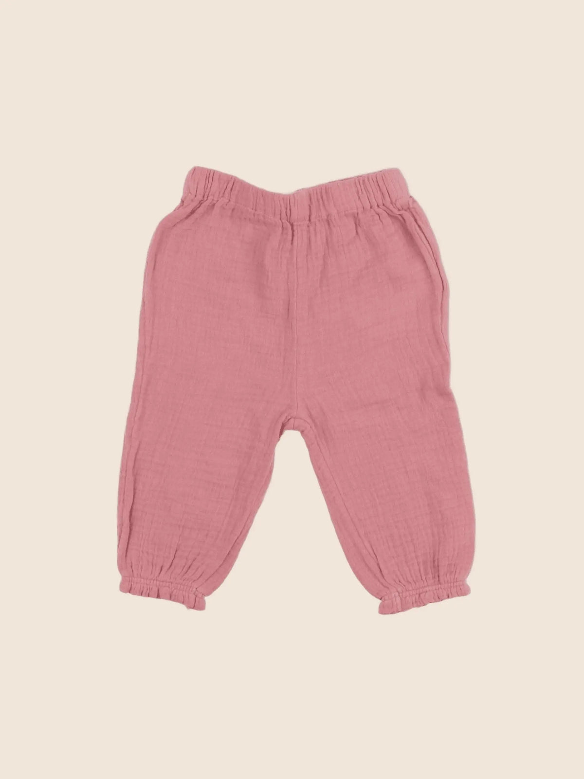 Vertbaudet - pantalon rose - 12 mois