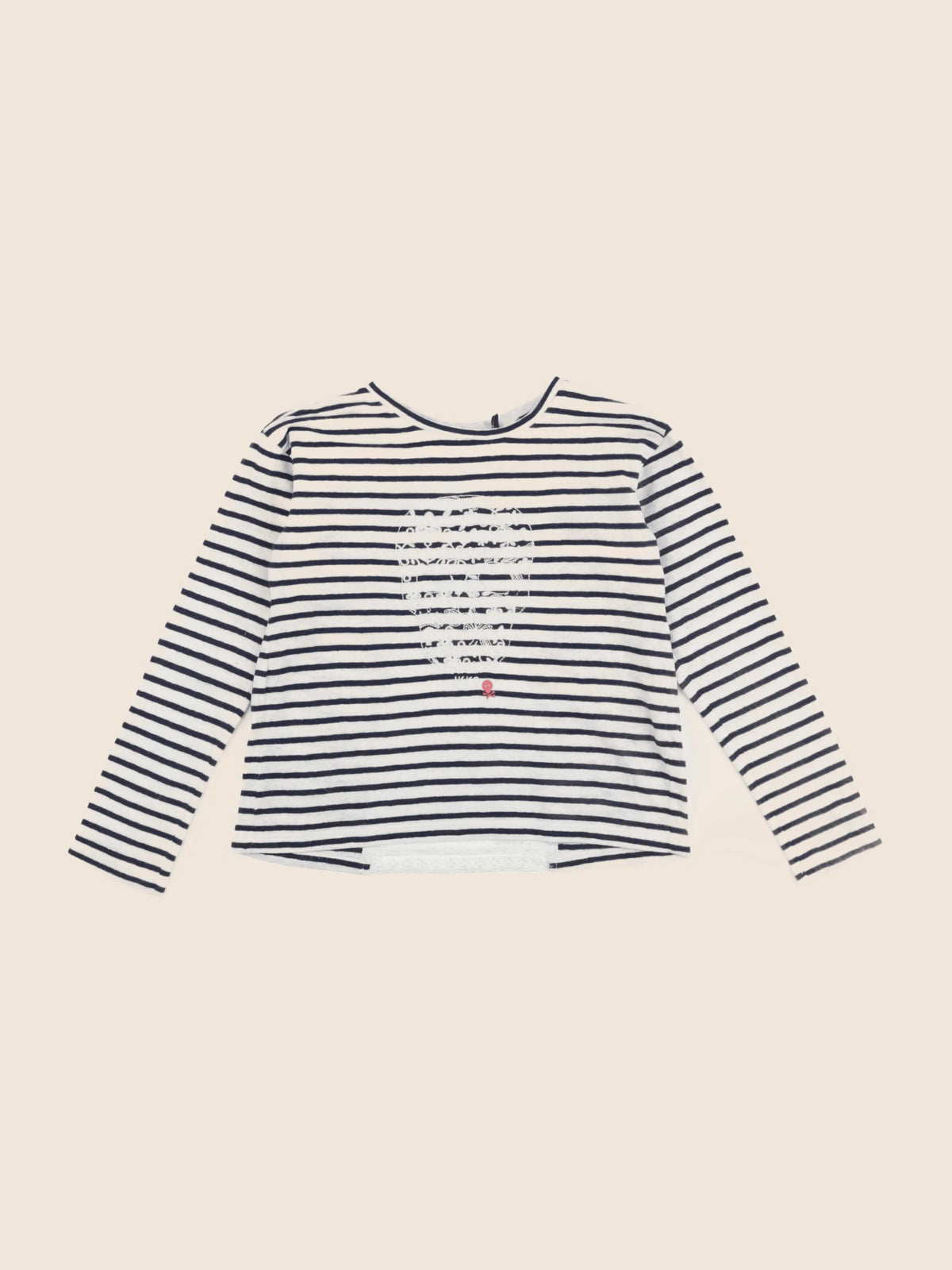 IKKS - tee-shirt beige, bleu - 8 ans