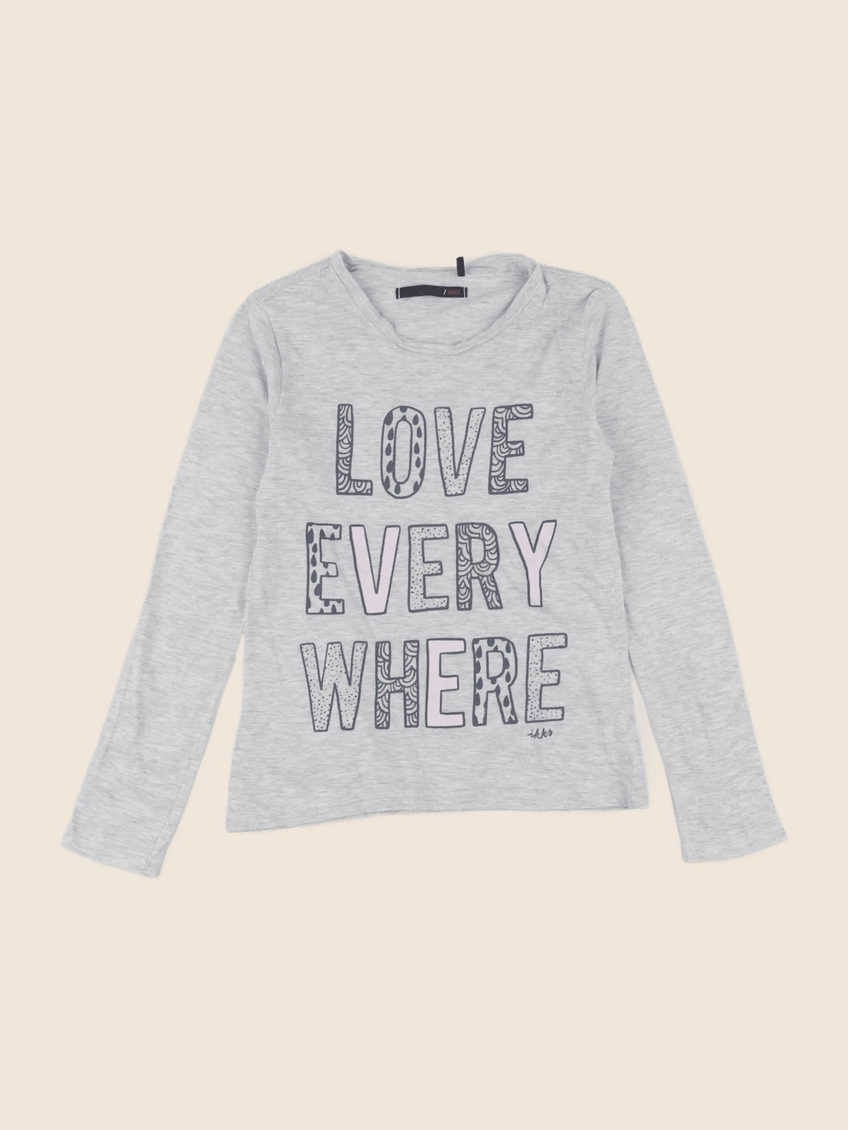 IKKS - tee-shirt gris - 10 ans
