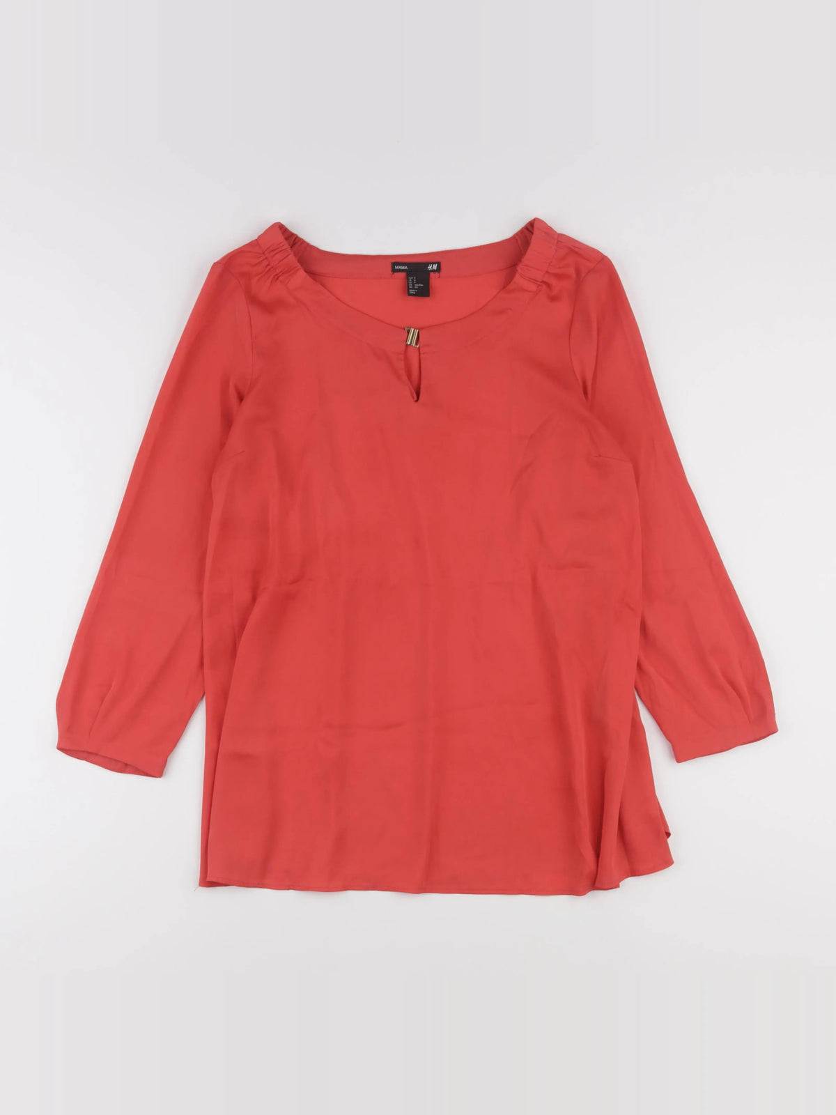 H&M - blouse grossesse rouge - s
