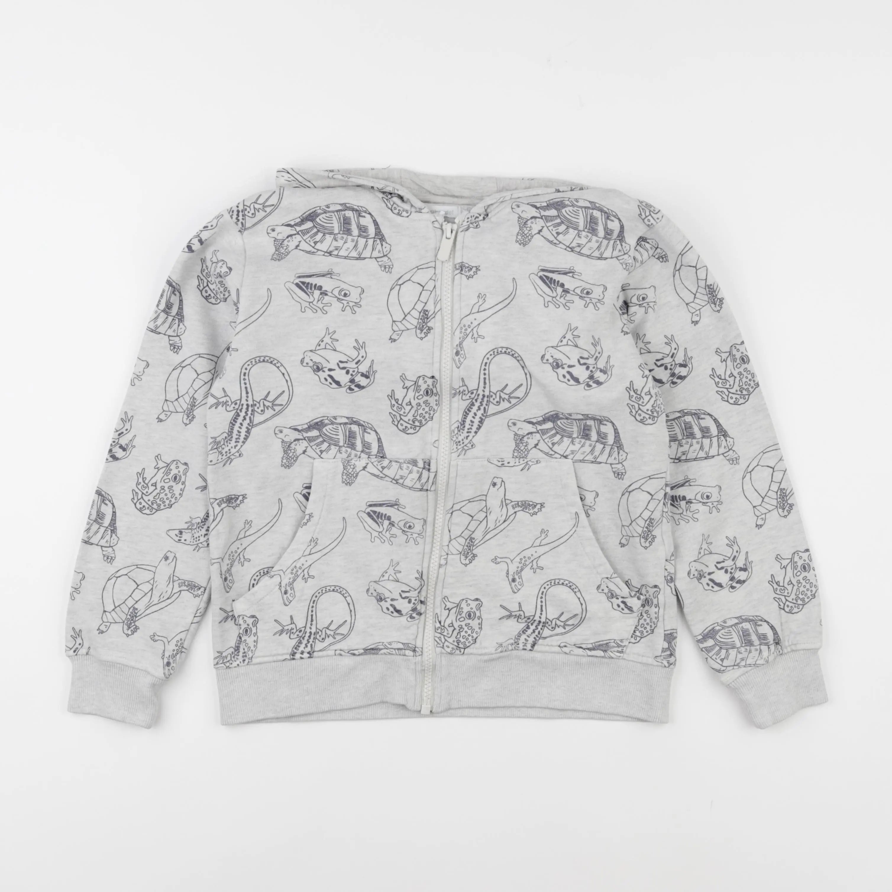 Vertbaudet - sweat gris - 10 ans