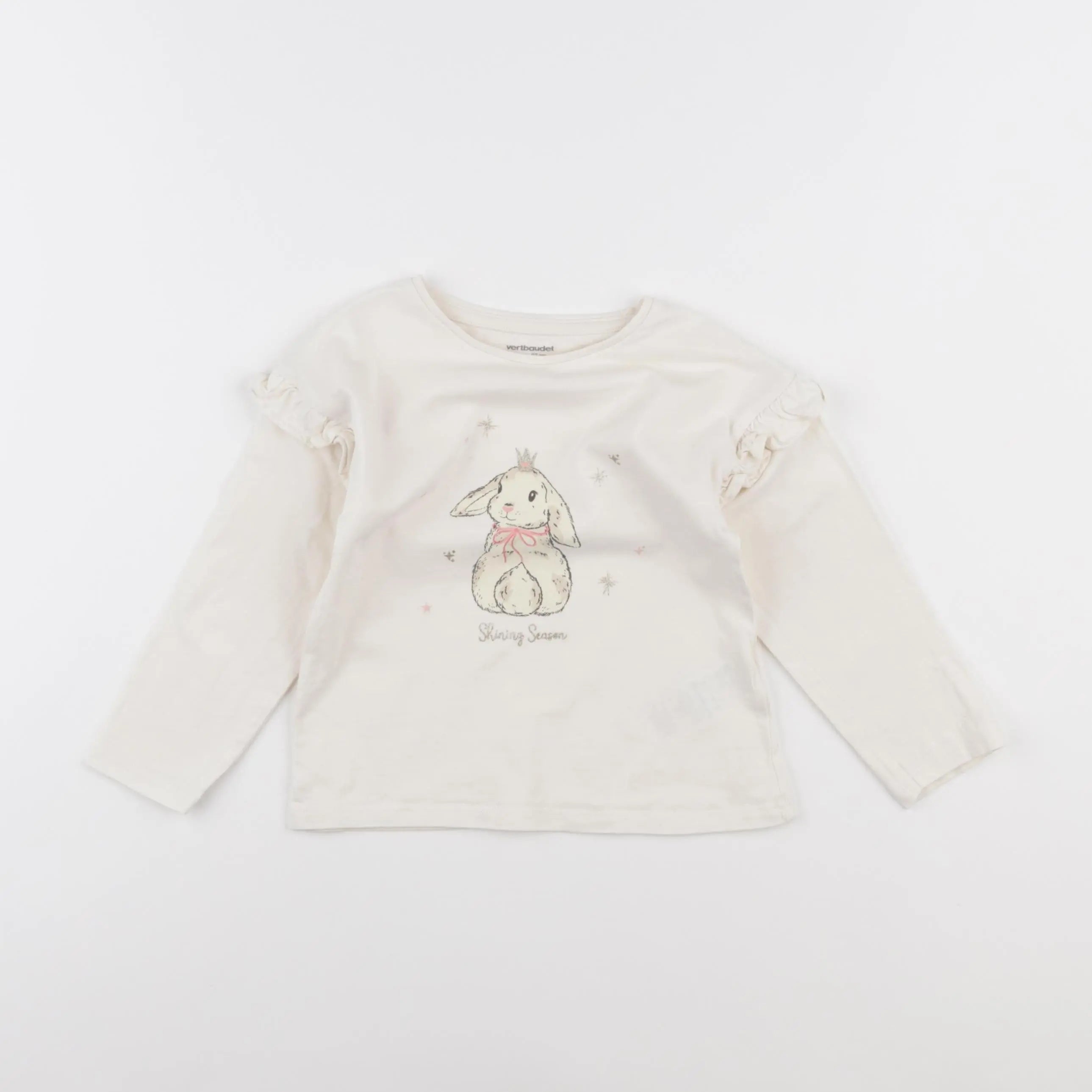 Vertbaudet - tee-shirt blanc - 3 ans