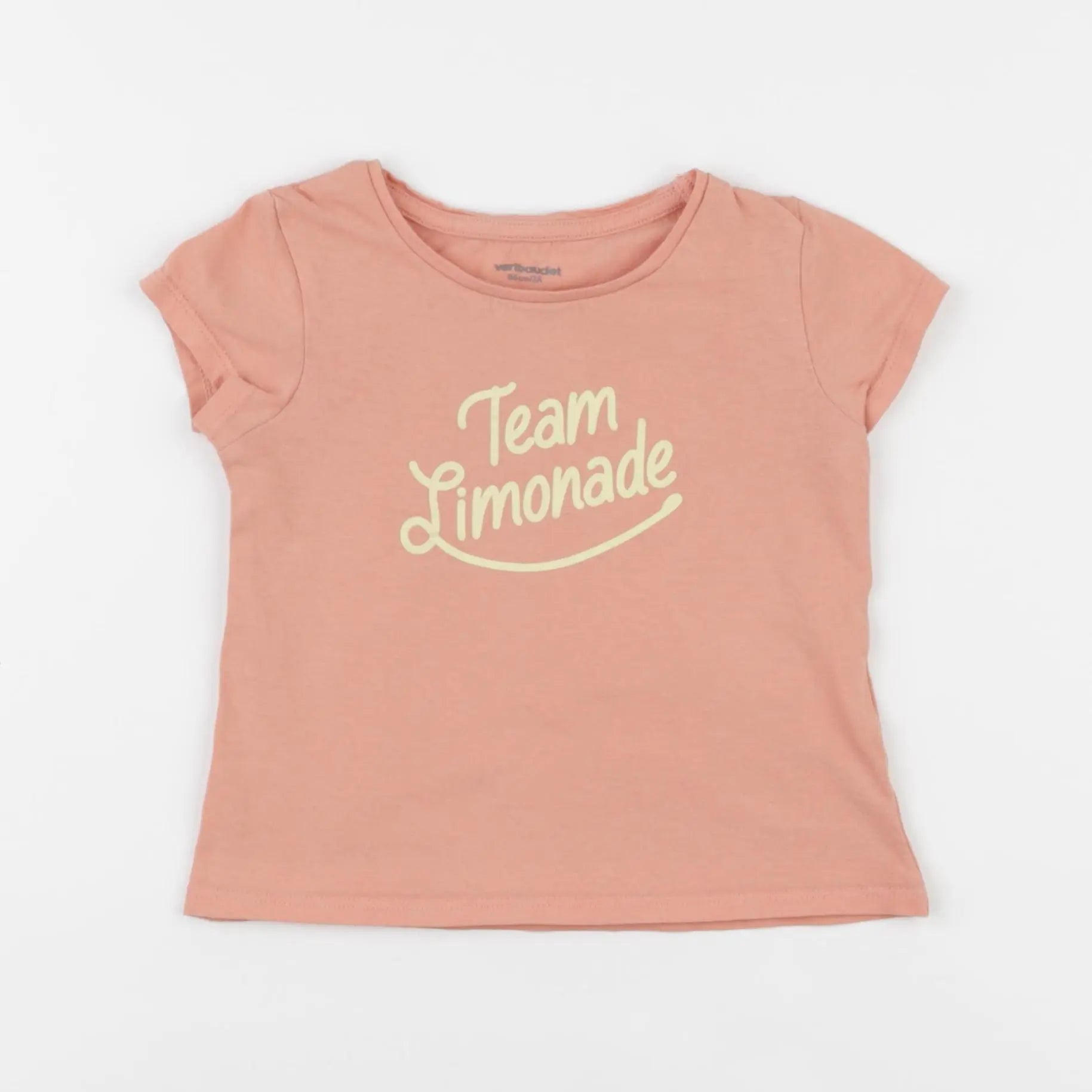 Vertbaudet - tee-shirt rose - 2 ans