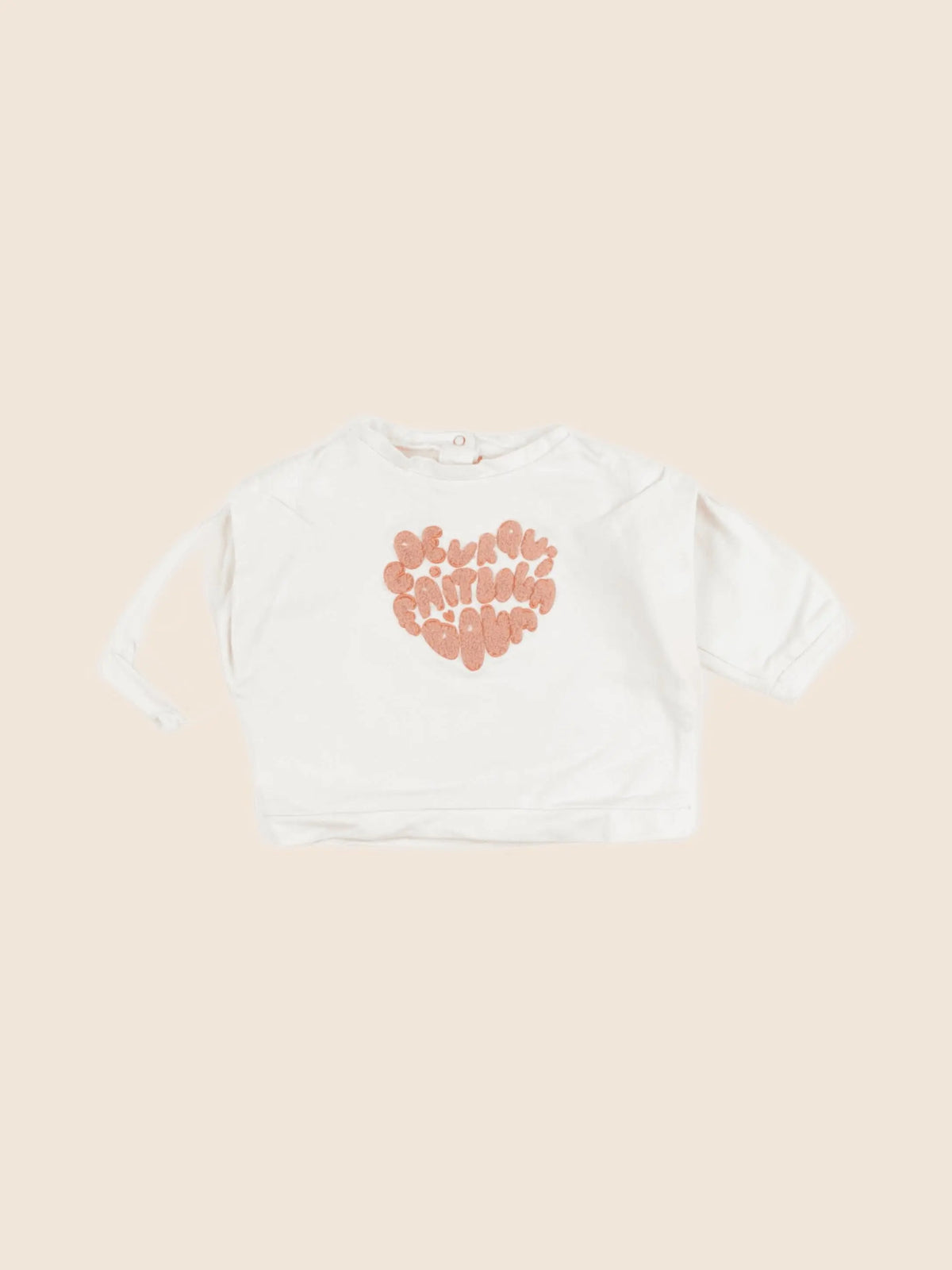 Vertbaudet - sweat beige - 6 mois