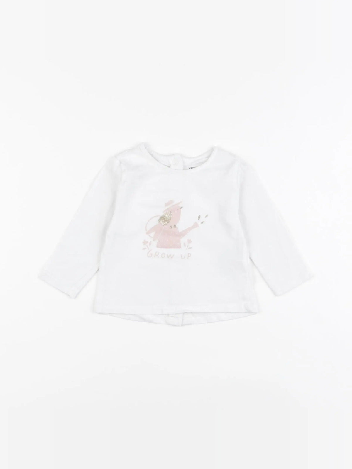 Vertbaudet - tee-shirt blanc - 3 mois