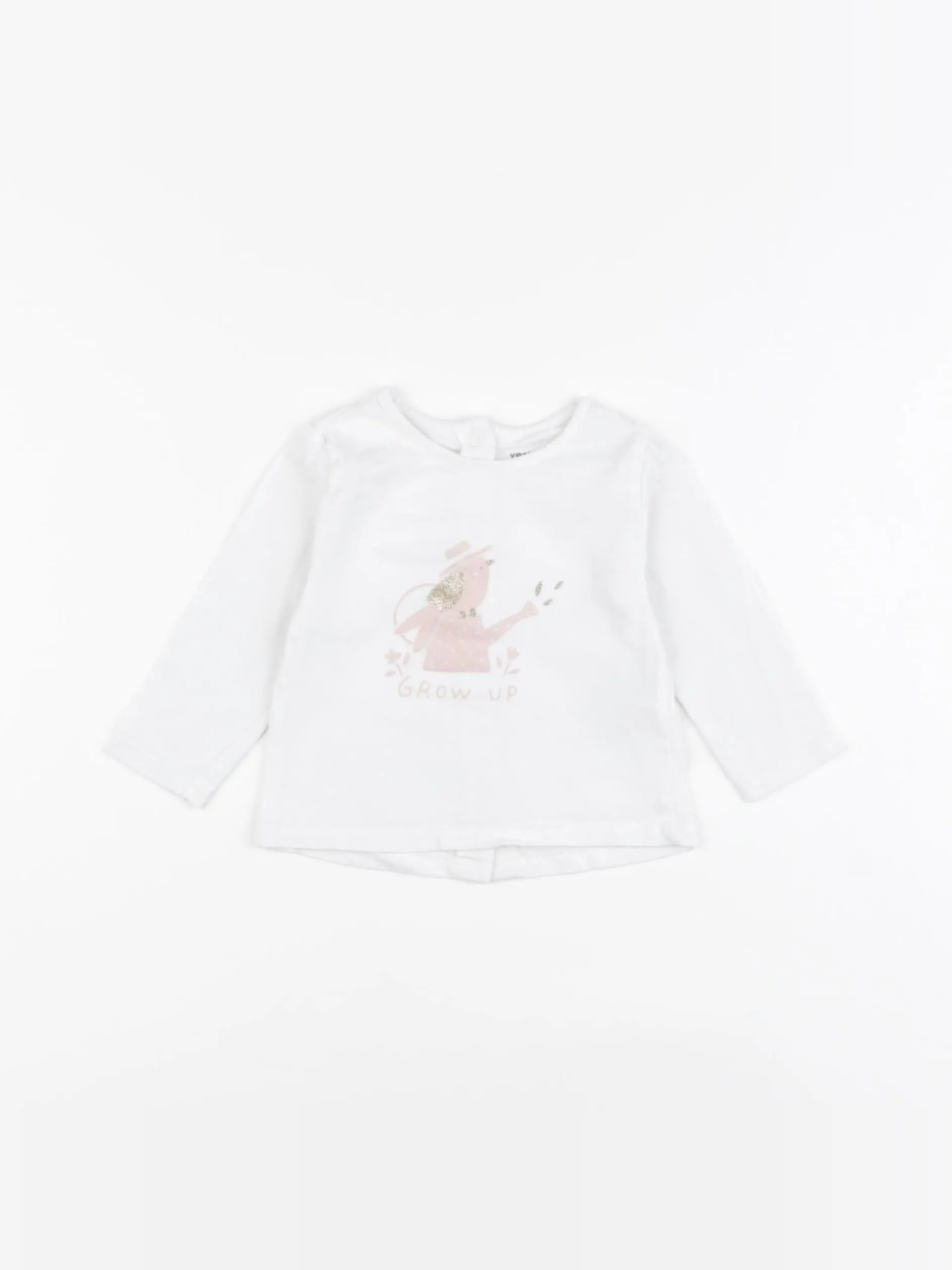 Vertbaudet - tee-shirt blanc - 3 mois